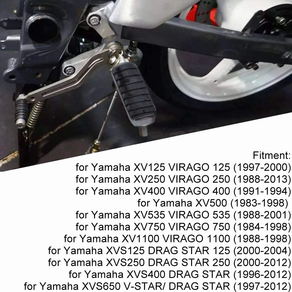 Gumowy Podnóżek Motocyklowy 1 para Przednich Podnóżków XV250