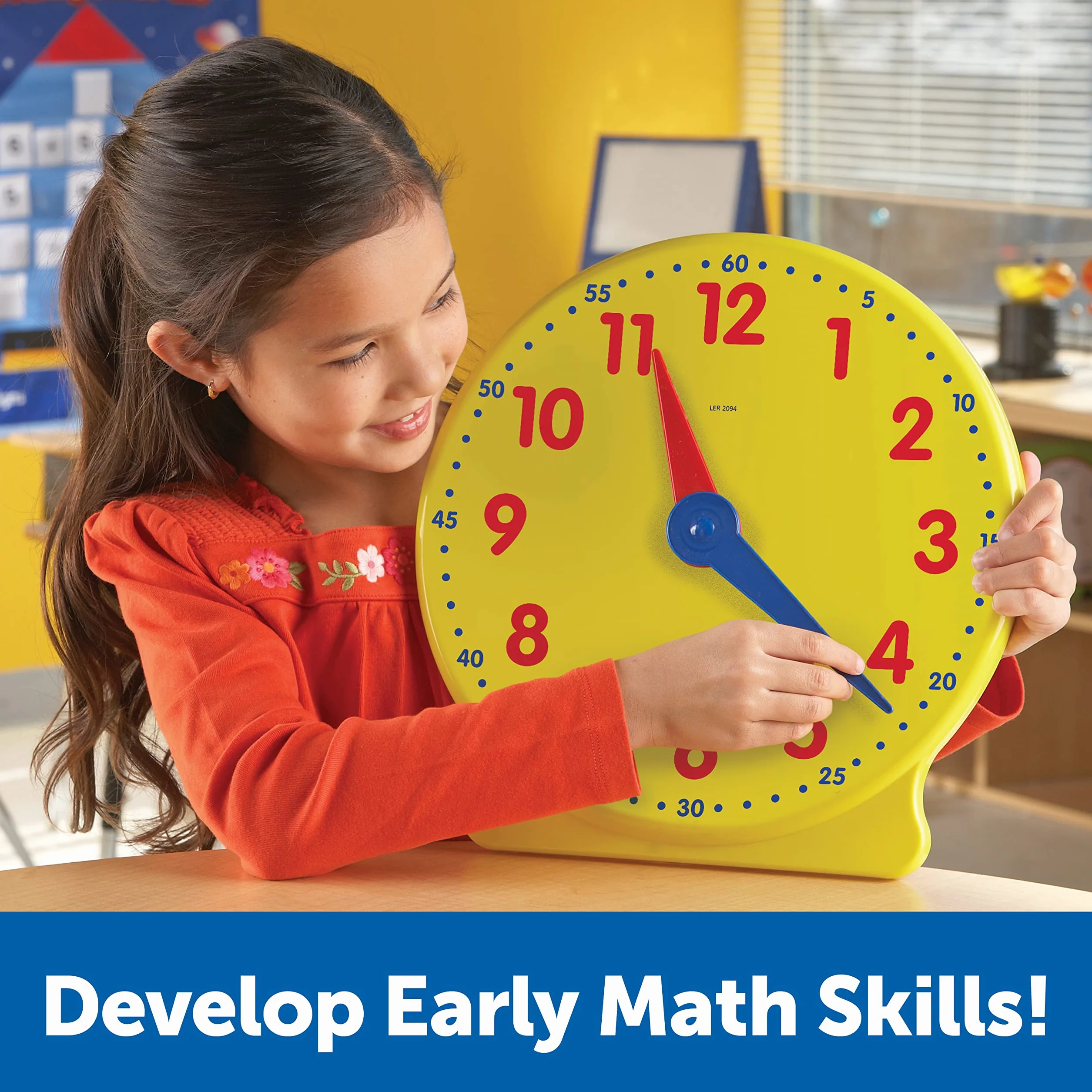 Learning Resources Big Time 12 godzin Demonstracja Uczenie sie Zegar, 33 cm Srednica