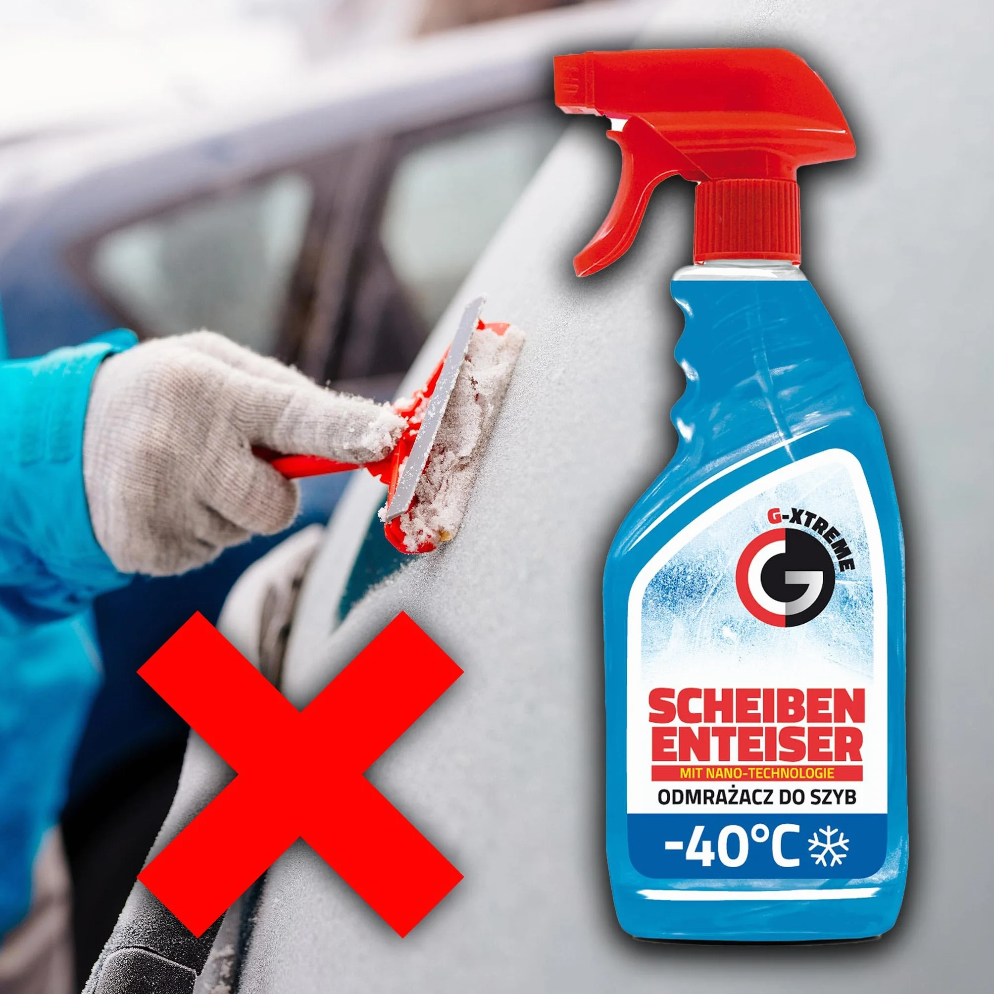 Gamix Odmrażacz do szyb z nanotechnologią spray 500 ml do -40°C