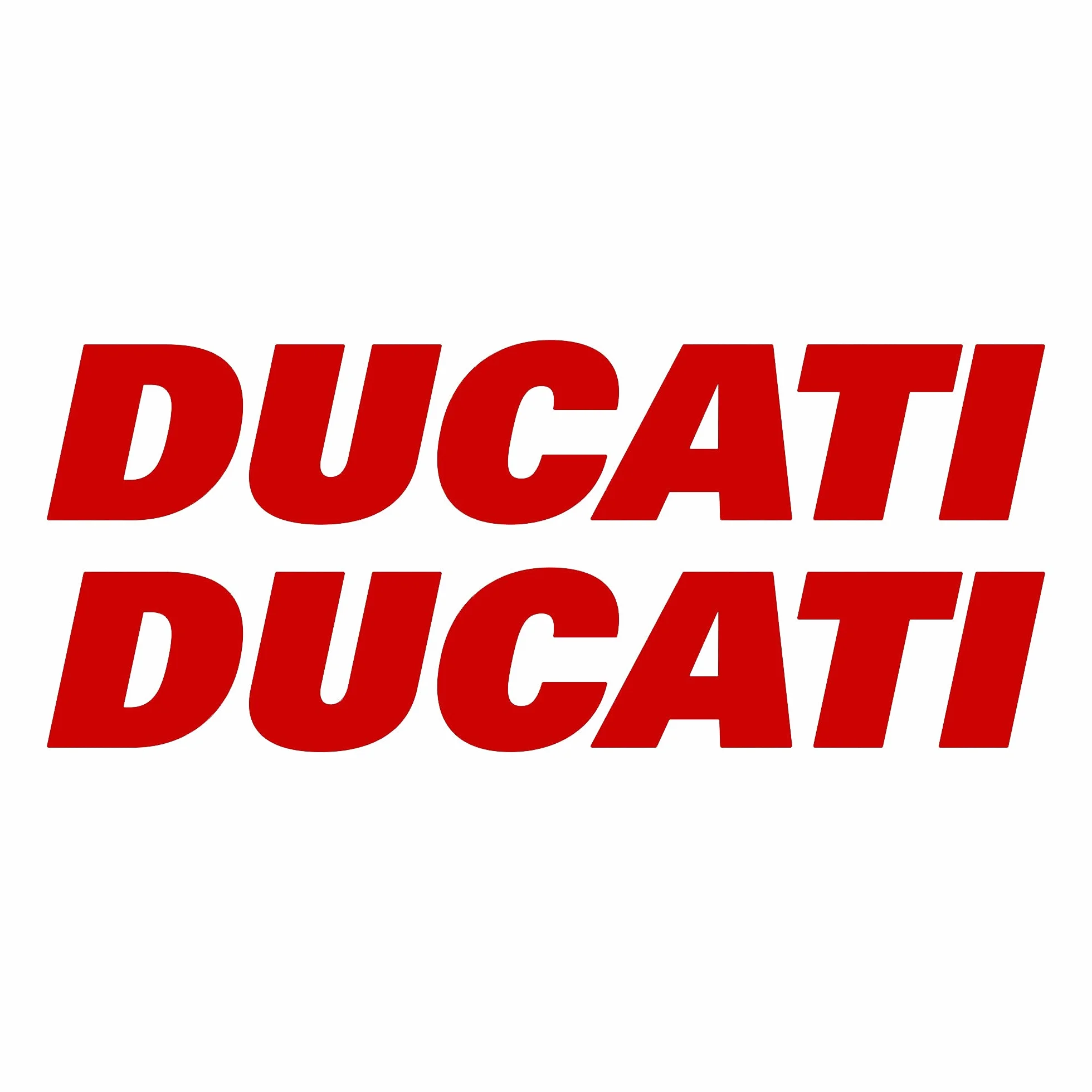 Naklejki Ducati Racing Zestaw 2 na zbiornik motocykla