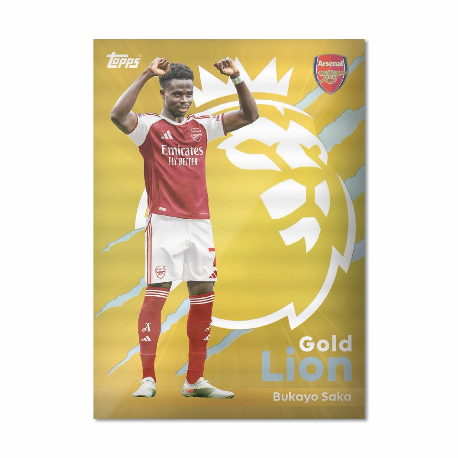 Topps Premier League 2026 - edycja debiutancka - Super Tin #3. Zawiera 50 kart Plus 3 karty LE Hall of Fame