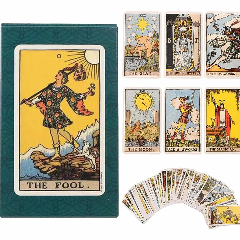 Tarot Klasyczny tarot Smith Waite, odpowiedni dla początkujących i doświadczonych graczy