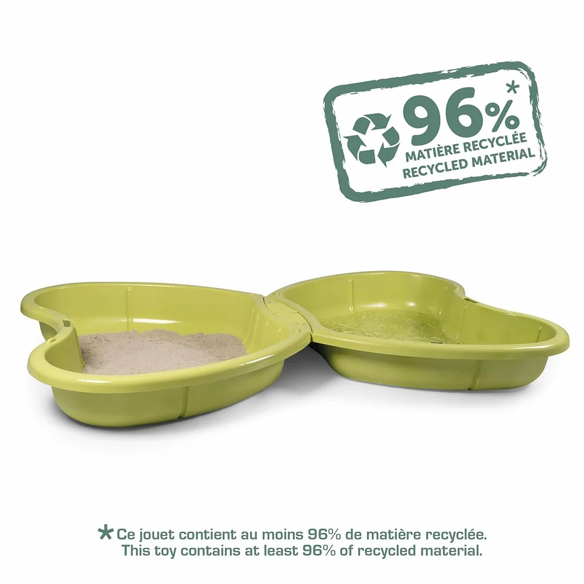 Smoby Life - Piaskownica w kształcie motyla - 2 pudełka - Woda i piasek - Zabawka na zewnątrz - Materiał z recyklingu - Od 2 lat - Wyprodukowano we Francji