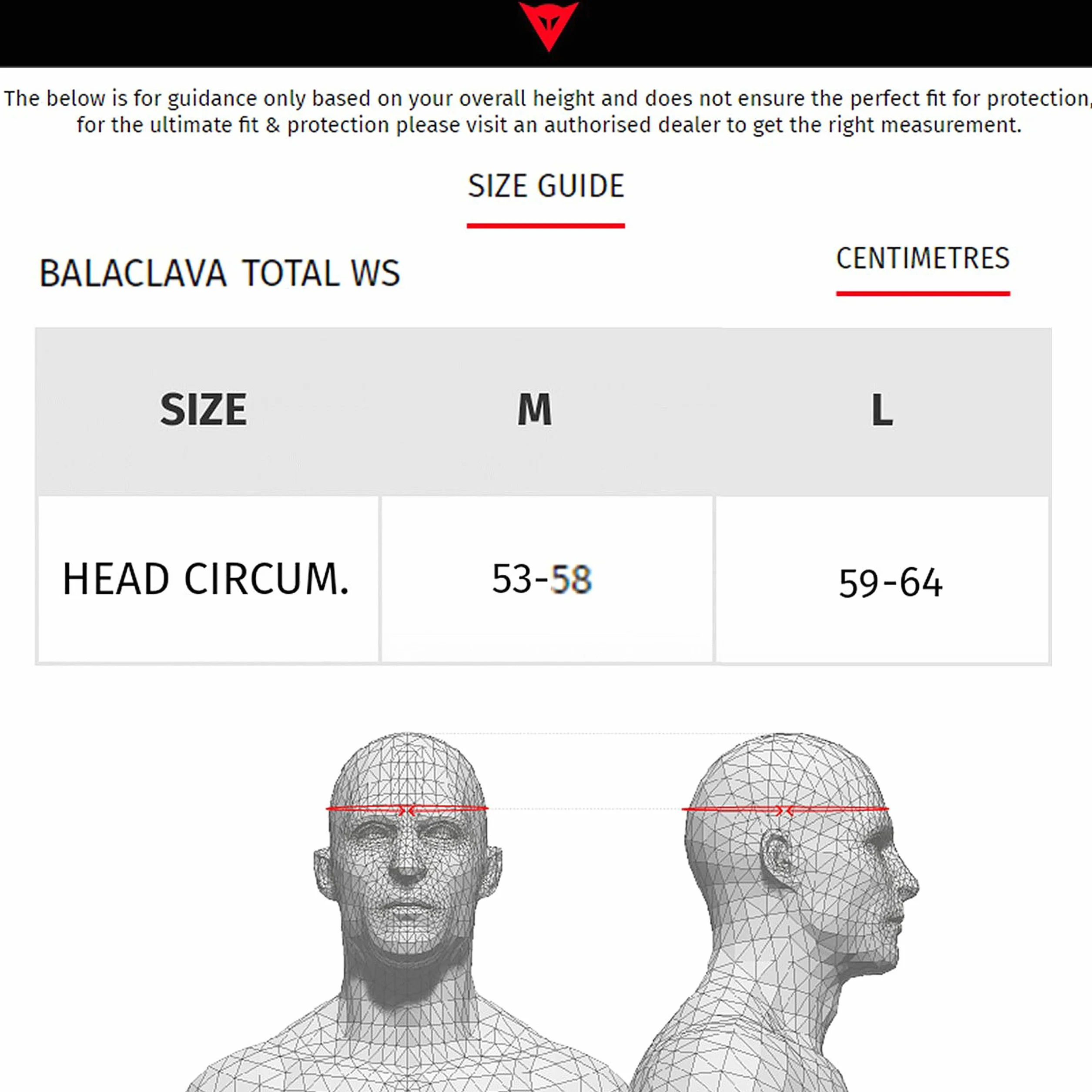 Dainese Balaclava czarny rozmiar N