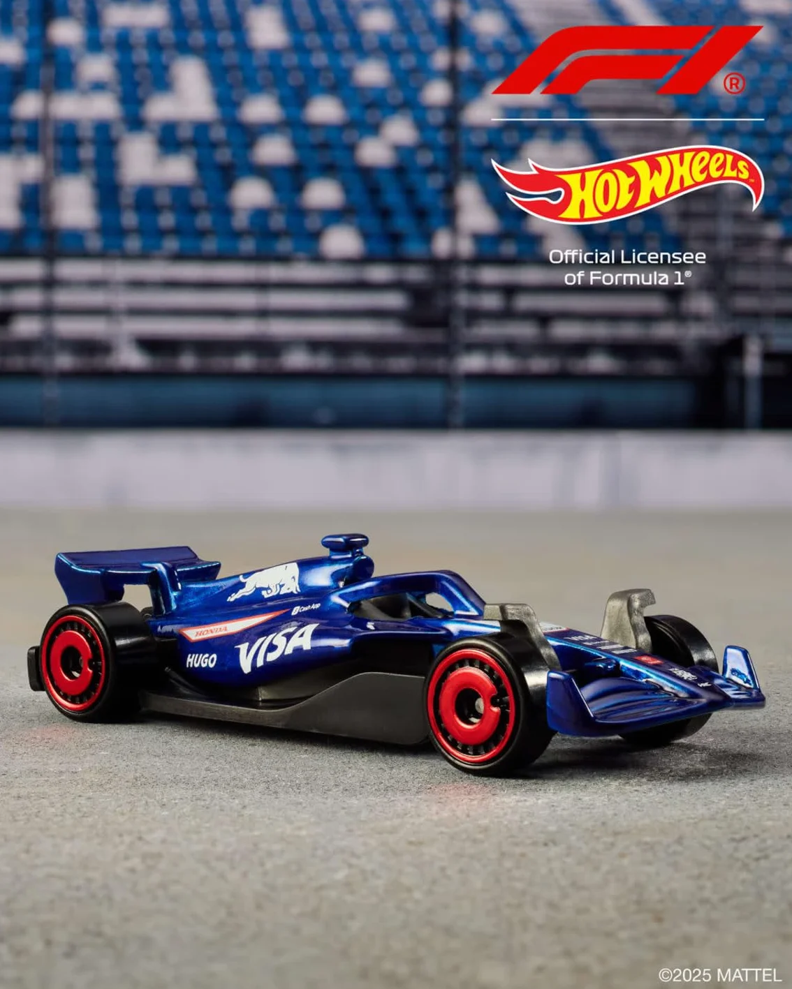 Hot Wheels Formuła 1 Drużyna wyścigowa Race Team F1 Samochody do zabawy w skali 1:64 5-pak z dekoracjami drużyn F1, bolidy – wyścigówki kolekcjonerskie, JGF58