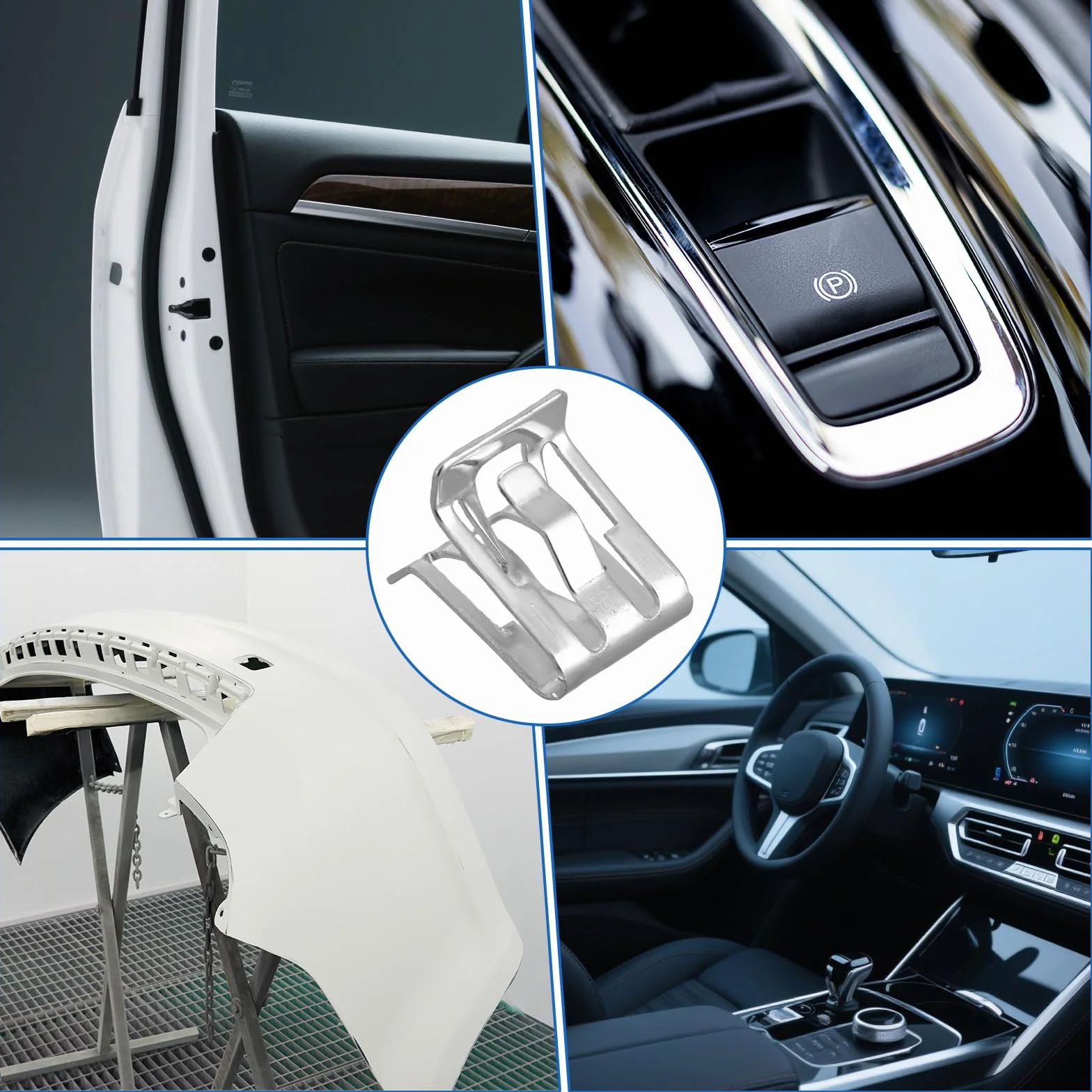 Zacisk Uchwytu Metalowego Panelu Wykończenia Samochodu Uniwersalny U-kształtny Zaczep Konsoli Deski Rozdzielczej dla Saturn Tucks SUV