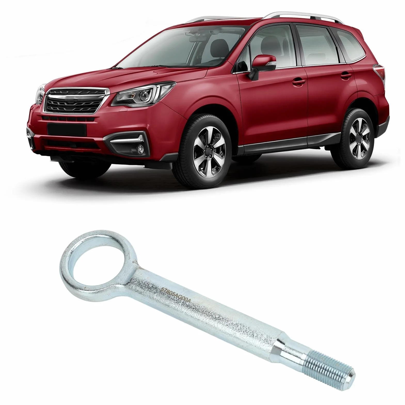Aramox Hak Holowniczy 57805AG00A, Przedni Zderzak Samochodowy, Śruba na Hak Holowniczy, Zamiennik dla Outback Legacy Impreza
