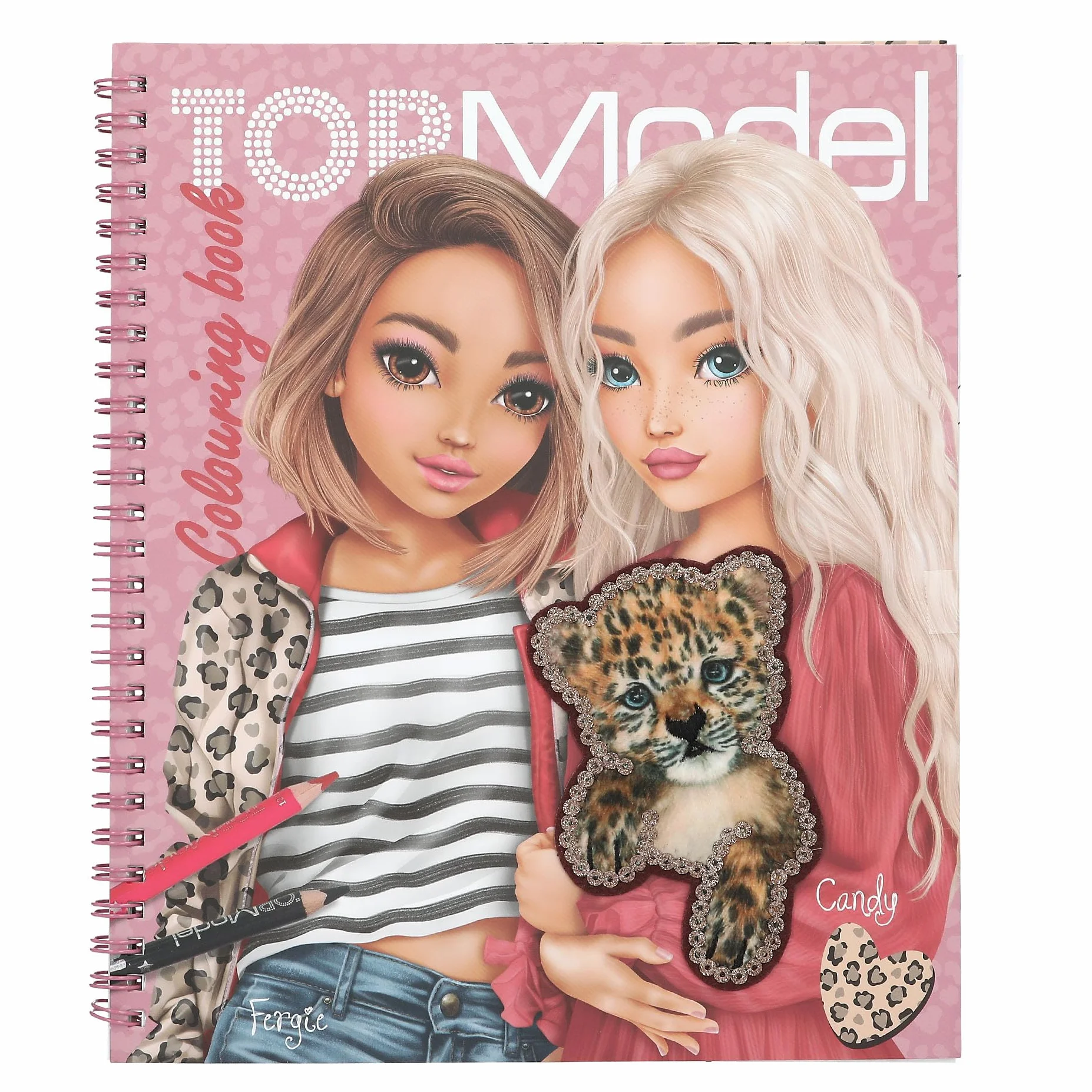 Depesche 13737 TOPModel Leoheart – kolorowanka z 40 stronami z motywami modelek z lampartami, w tym 1 arkusz naklejek