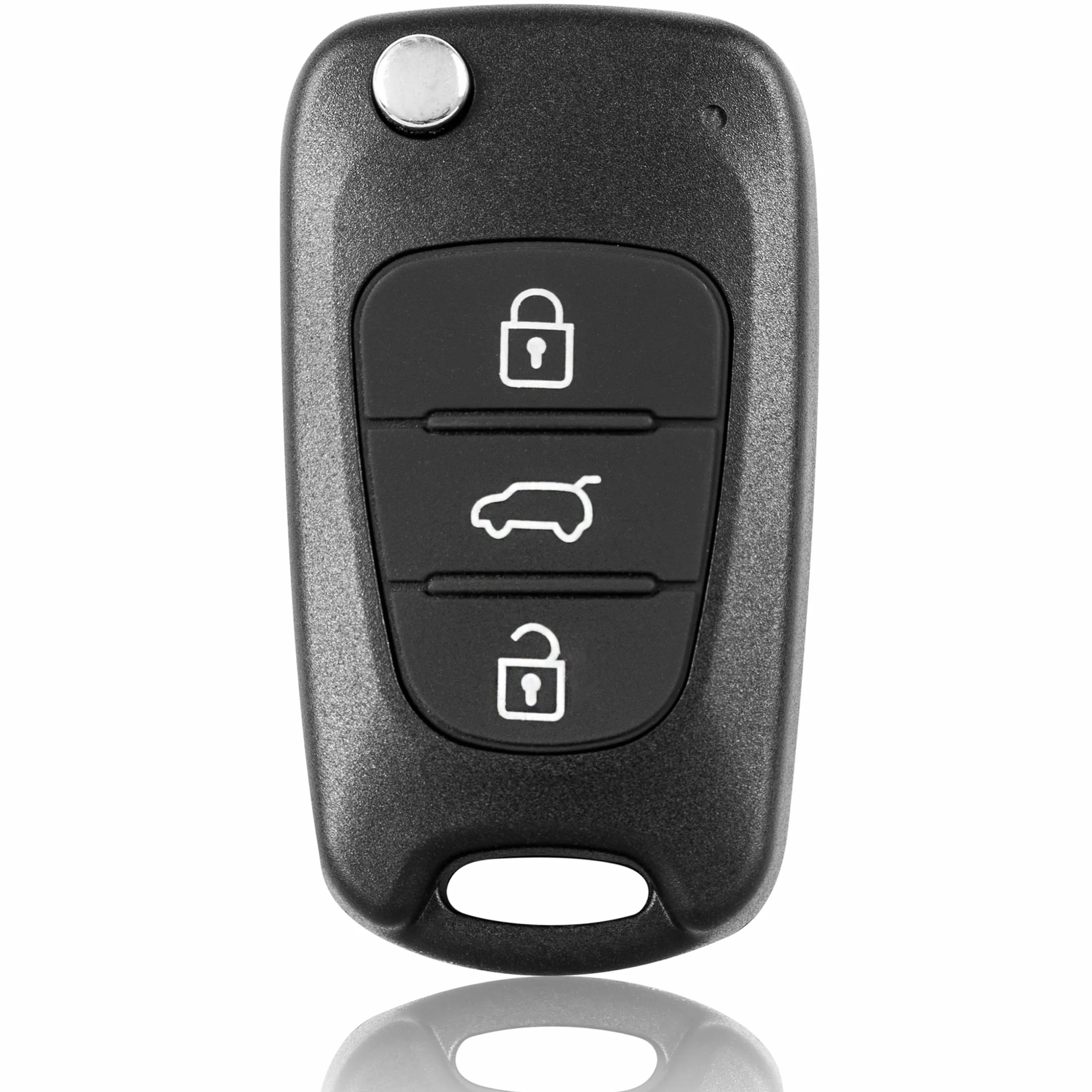 FINTERRY Obudowa Kluczyka Samochodowego – Pasuje do Hyundai i10 i20 i30 ix20 ix35 Elantra Veloster Tucson i Kia Rio Ceed ProCeed Carens Picanto Sorento Sportage Soul Venga – Etui na Kluczyk