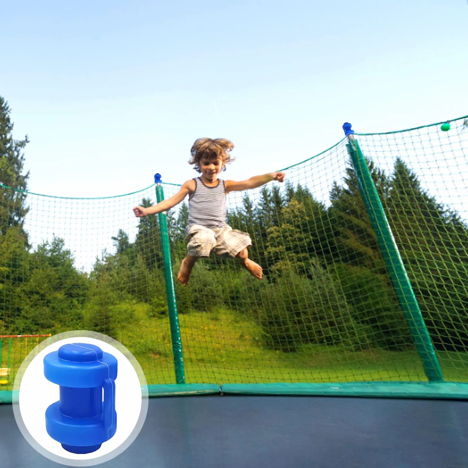 Zatyczki do trampoliny, 10 sztuk Trampolina zatyczki, pokrywa krawędzi trampoliny, zatyczki zamykające do trampoliny, akcesoria sportowe trampolina, Ø25mm