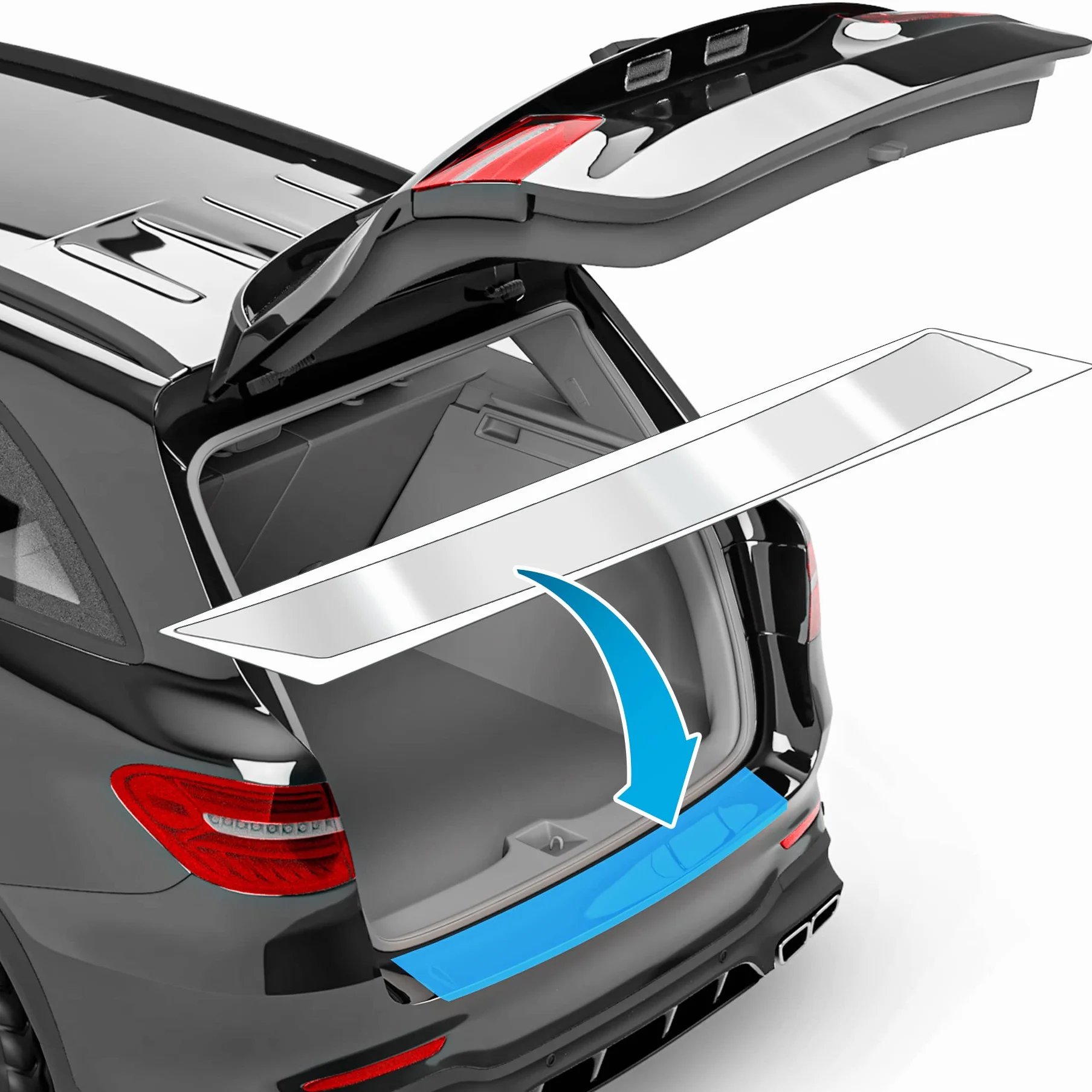 Folia ochronna na krawędź załadunkową Opel Astra Sports Tourer L I 2022-2026 przezroczysta błyszcząca