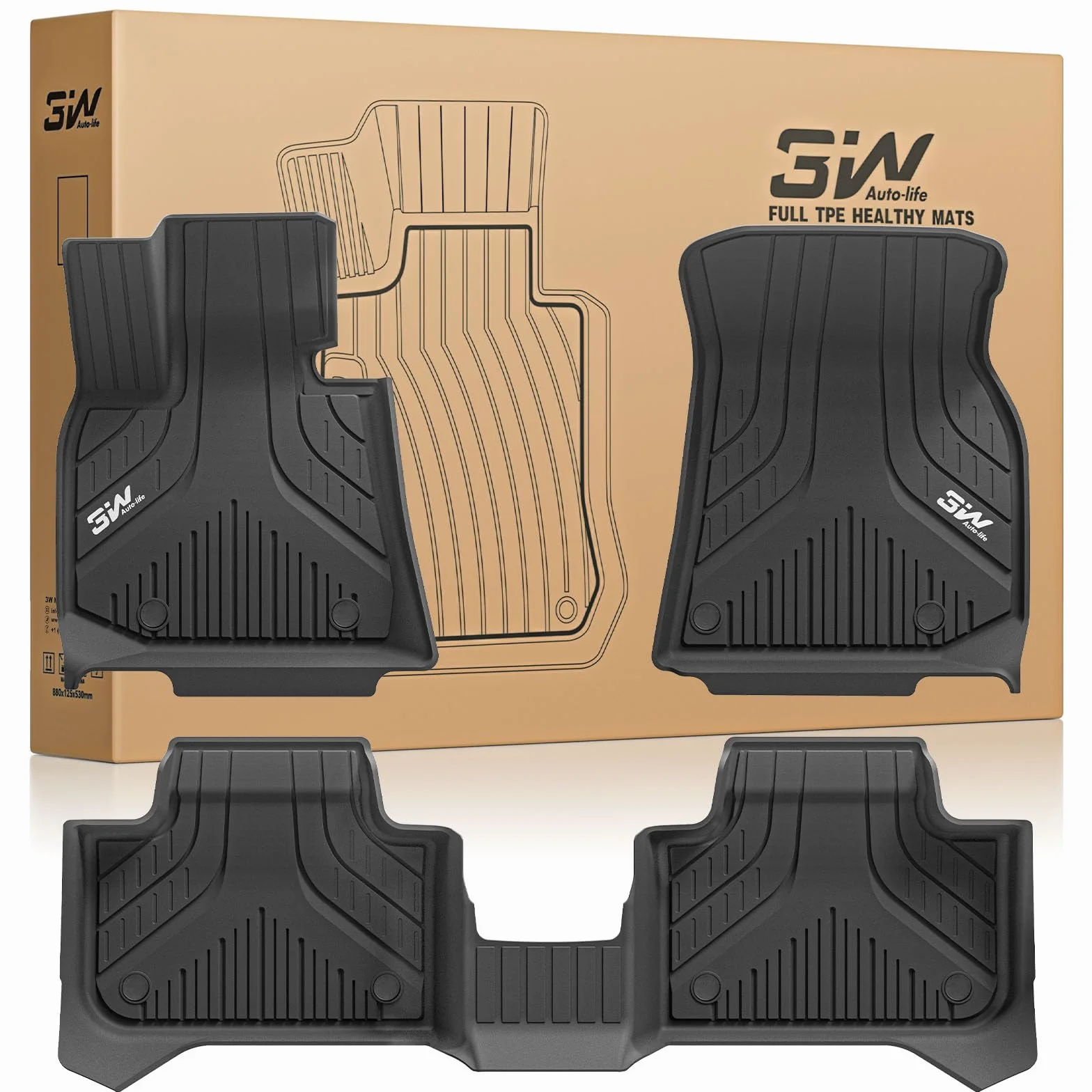 Dywaniki Samochodowe dla BMW X3 G45 2025-2026 Thorex™ Antypoślizgowe Wodoodporne Premium
