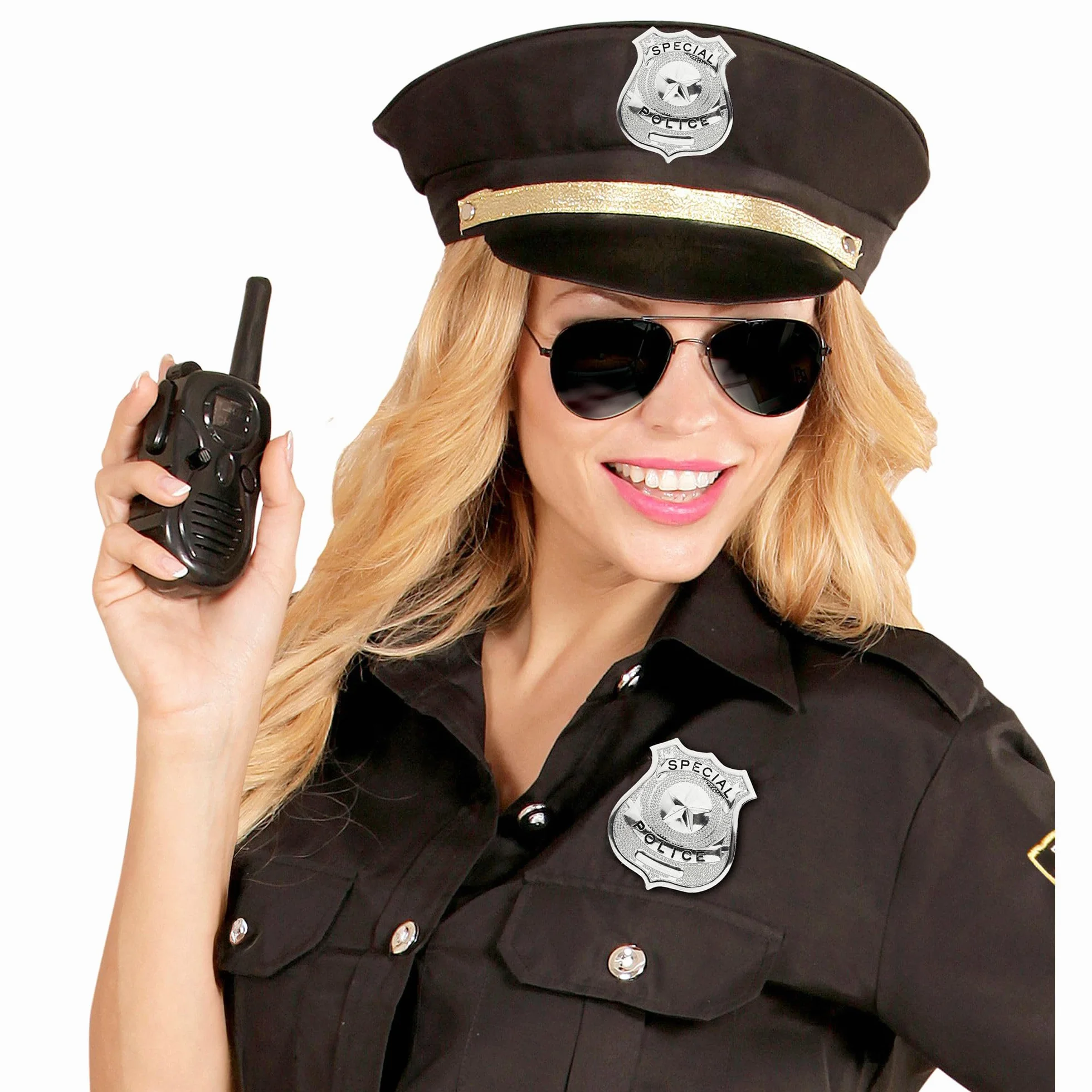 W WIDMANN MILANO Party Fashion 3302A - znak policyjny, policjant, srebro, kostium, akcesoria, karnawał, impreza tematyczna