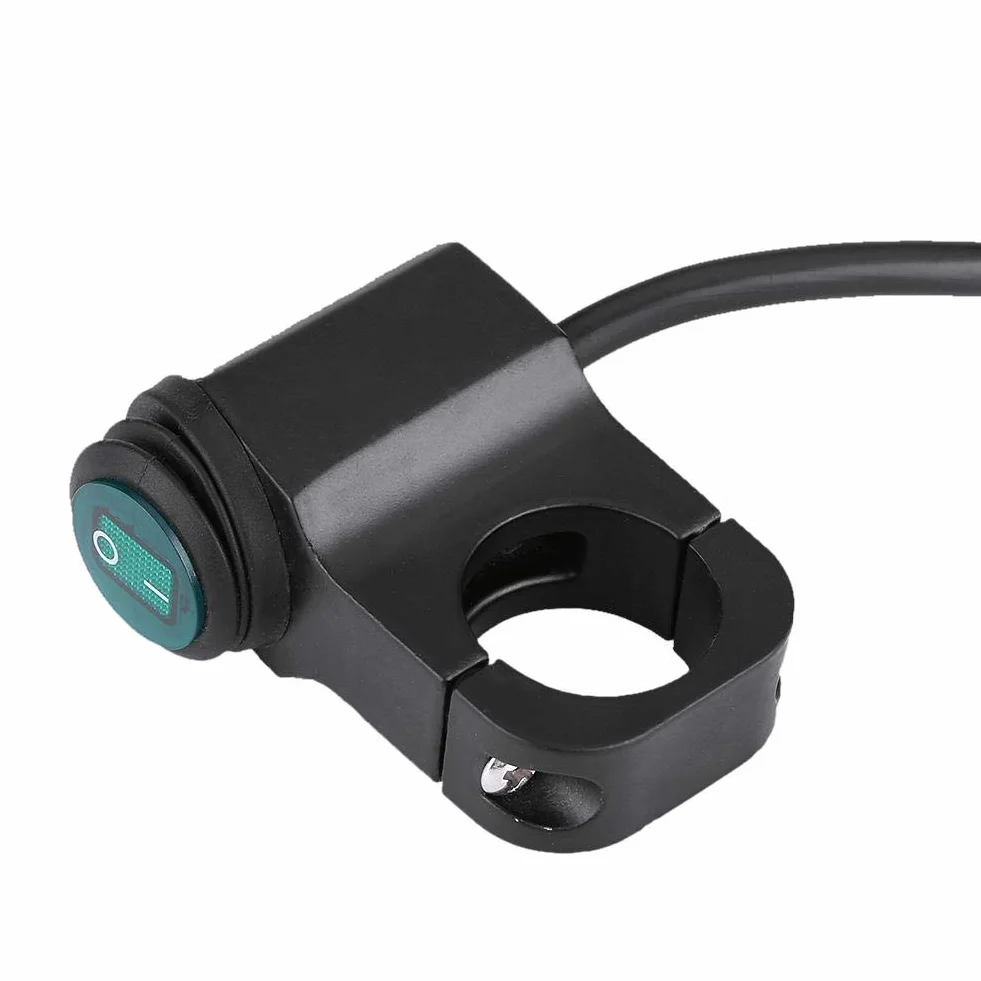 Przełącznik na kierownicę motocykla 22mm wodoodporny 12V