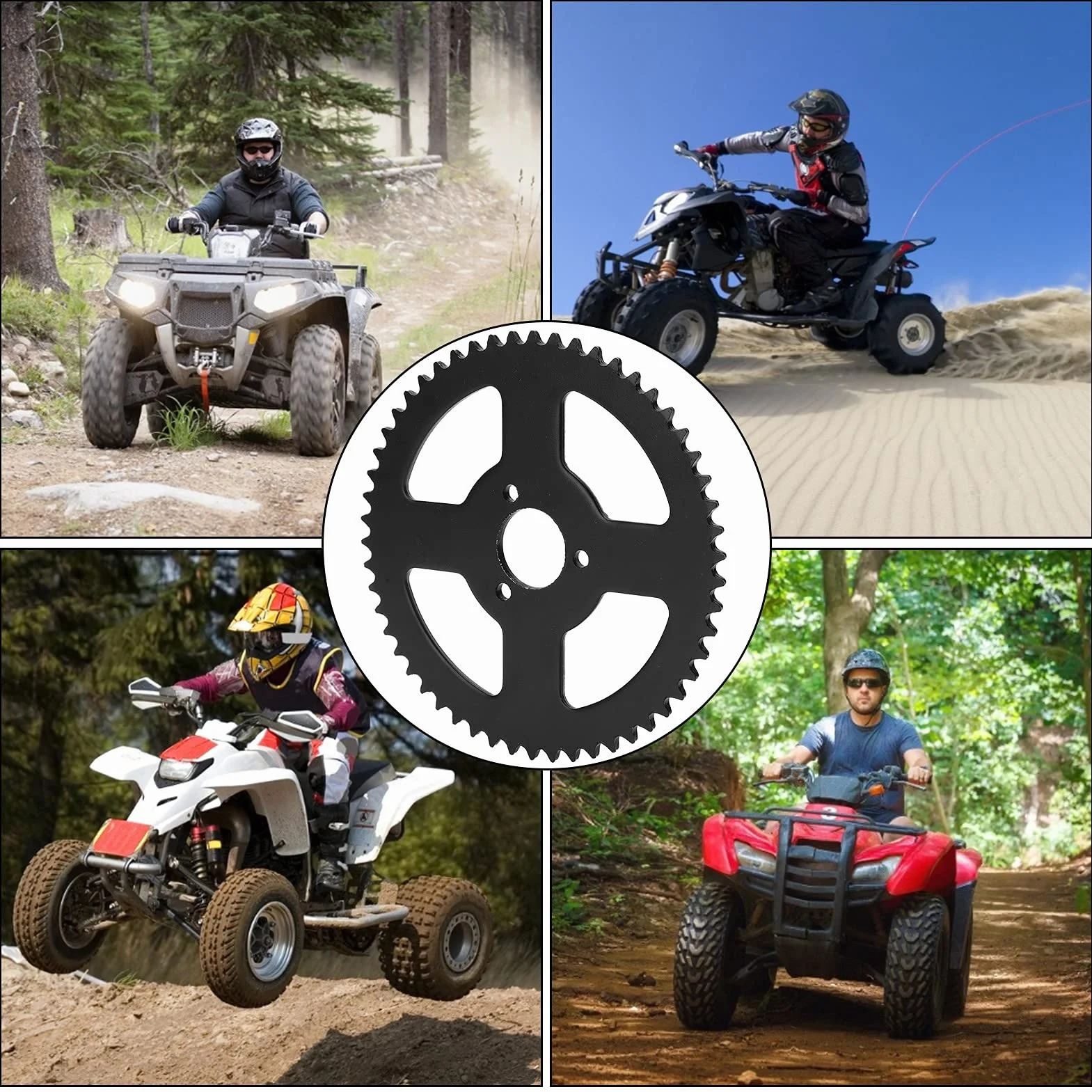 Zębatka Stalowa 54 Zęby T8F Otwór Wewnętrzny 26mm do Mini Motocykla ATV Kart
