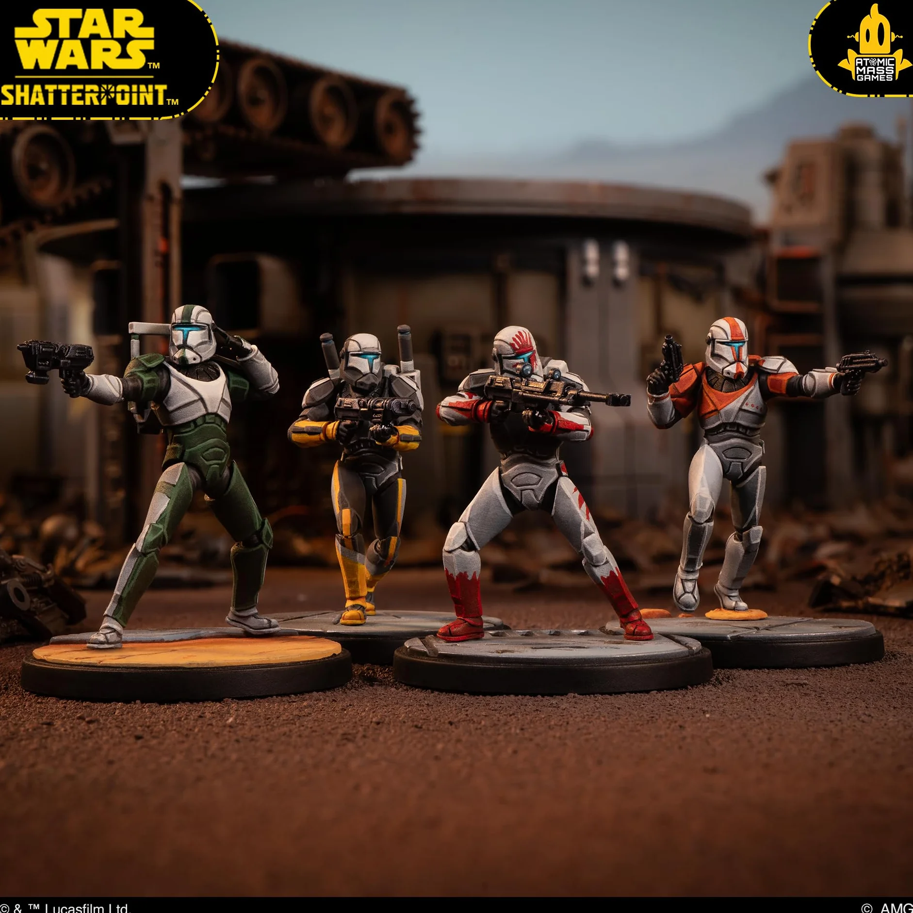 Asmodee | Star Wars: Shatterpoint Delta Squad, Form Up Squad Pack | Miniatury stołowe | Wiek 14+ | 2 graczy | Czas gry ponad 90 minut