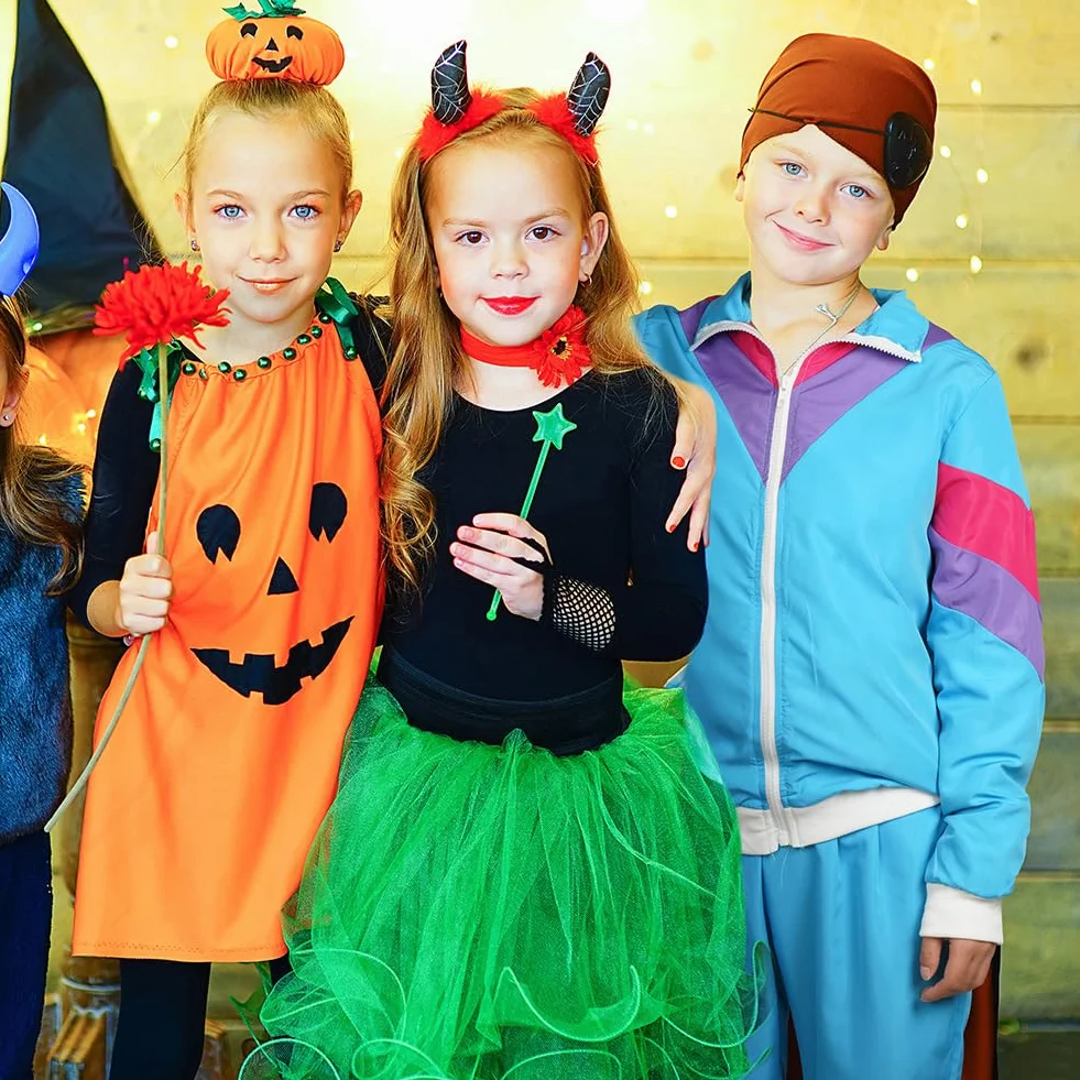Kostium dla dzieci, kostium klubu nocnego, kostium w stylu lat 80. i 90., w stylu klubu nocnego, kostiumy z lat 80-tych 90., na karnawał, Halloween, cosplay