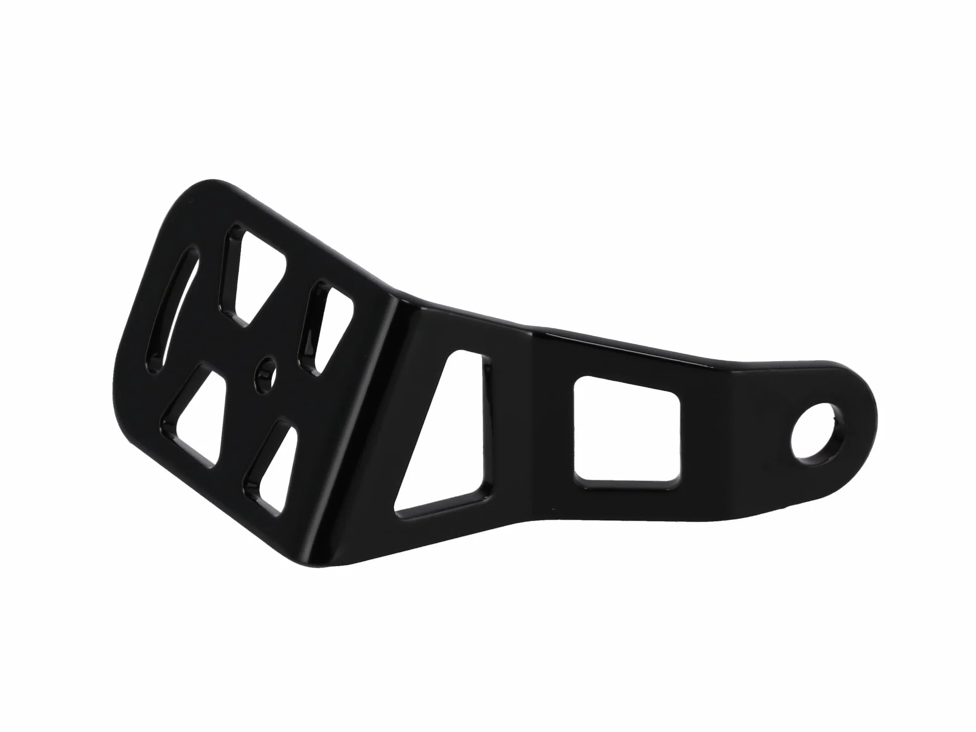 Uchwyt na tablice rejestracyjna ze stali nierdzewnej, czarny - dla Simson S50, S51, S70, KR51/2 Schwalbe, SR50, SR80