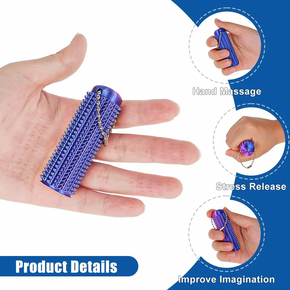 Ainiv Little Ouchies Pain Fidget，Zabawka Sensoryczna dla Dorosłych，3D Nadrukiem Brelok z Kolcami，Mini Zabawka Fidget do redukcji stresu, koncentracji, łagodzenia, lęku, prezent dla przyjaciół