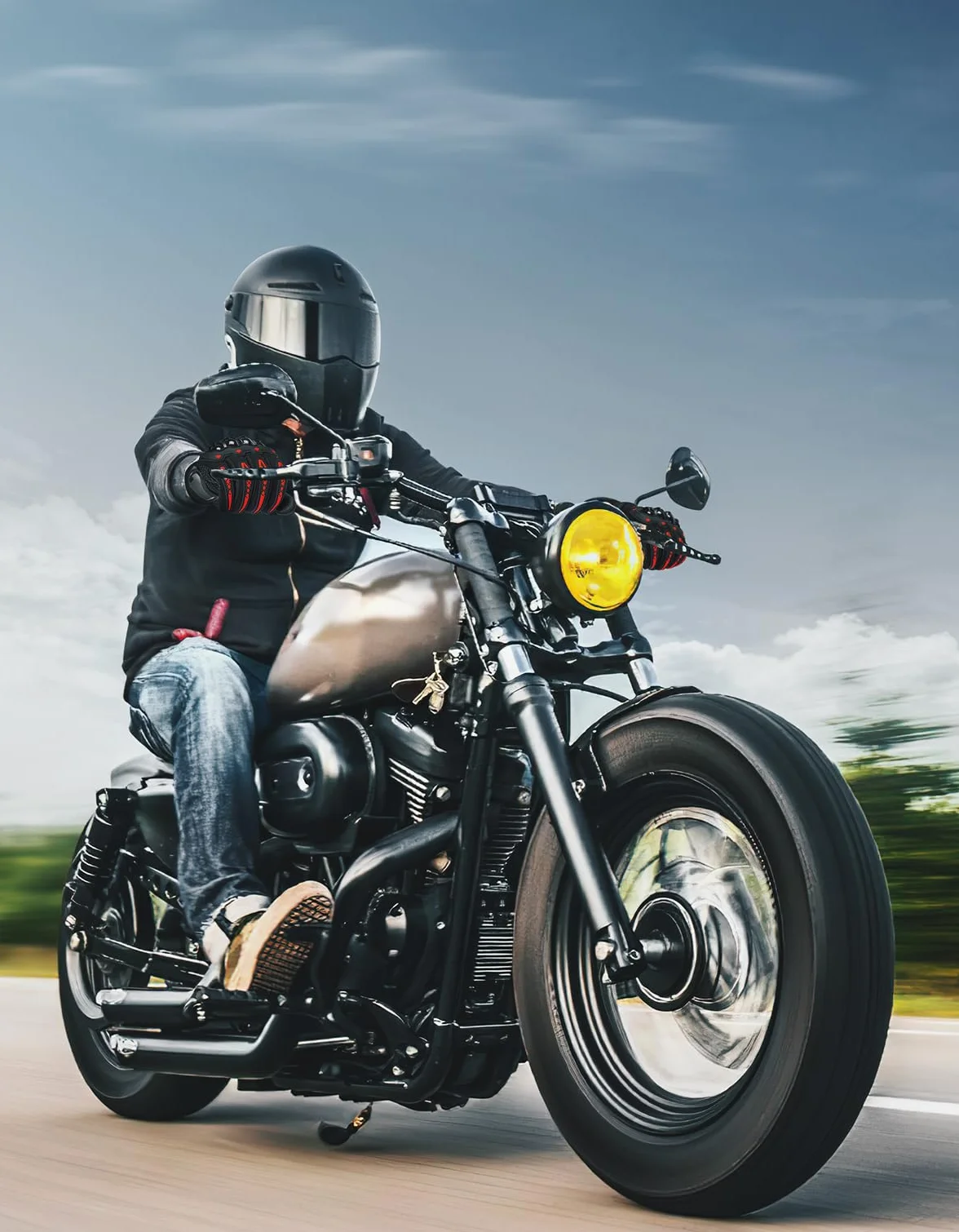 KEMIMOTO Letnie Rękawice Motocyklowe, Męskie i Damskie, z Twardą Ochroną, Oddychające, Do Motocykli, Rowerów, Wędrówek i Sportów
