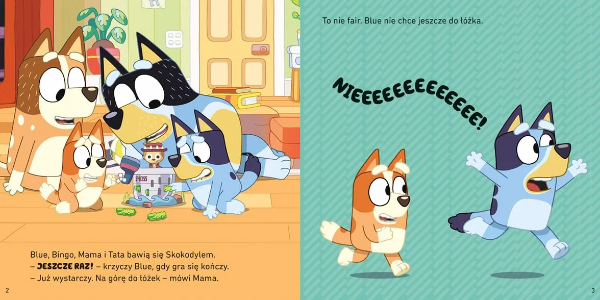 Bluey. Dobranoc, owocowy nietoperzu. Moja czytanka