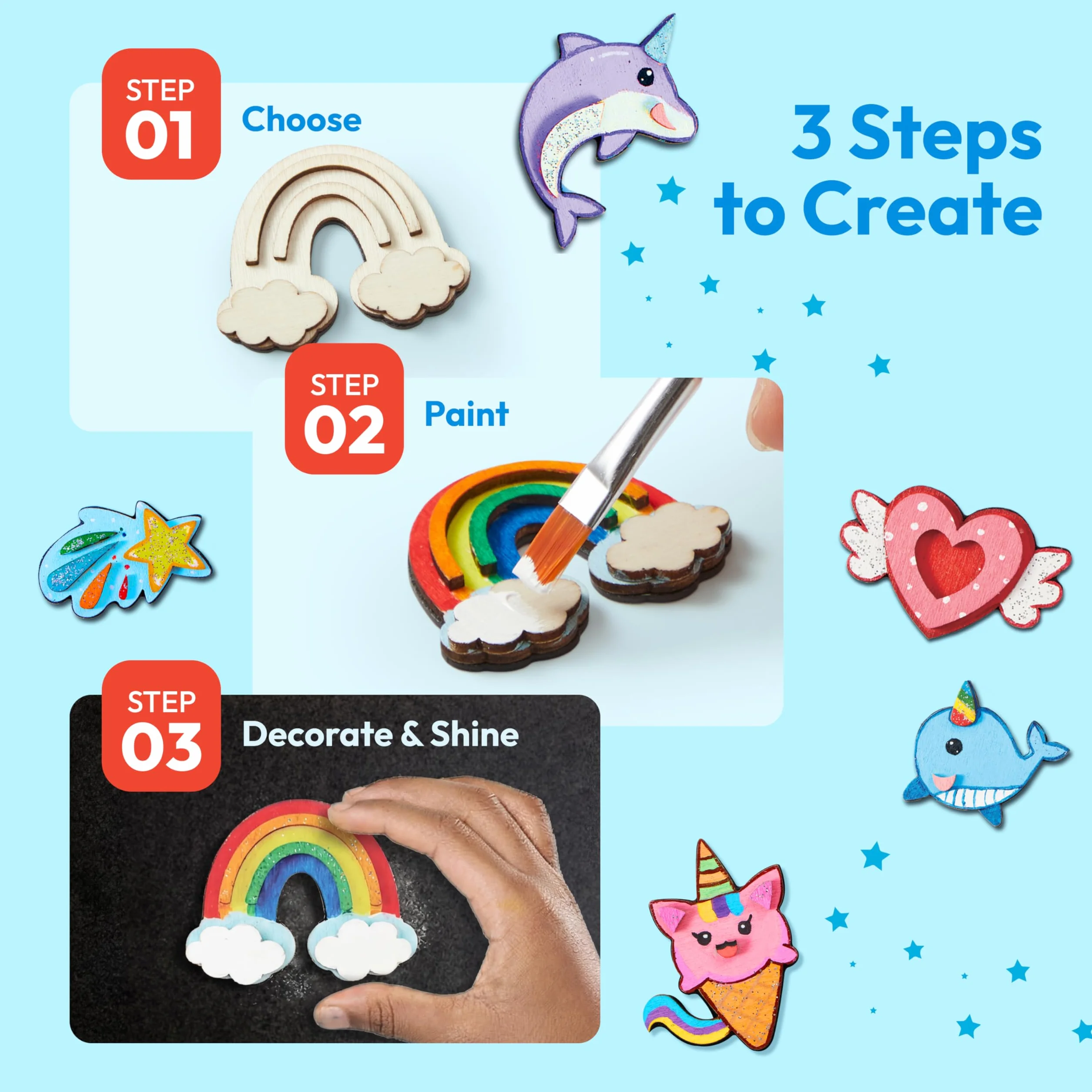 JOYIN Klever Kits Fantasy Theme Magnet Painting Ki (fantazja)
