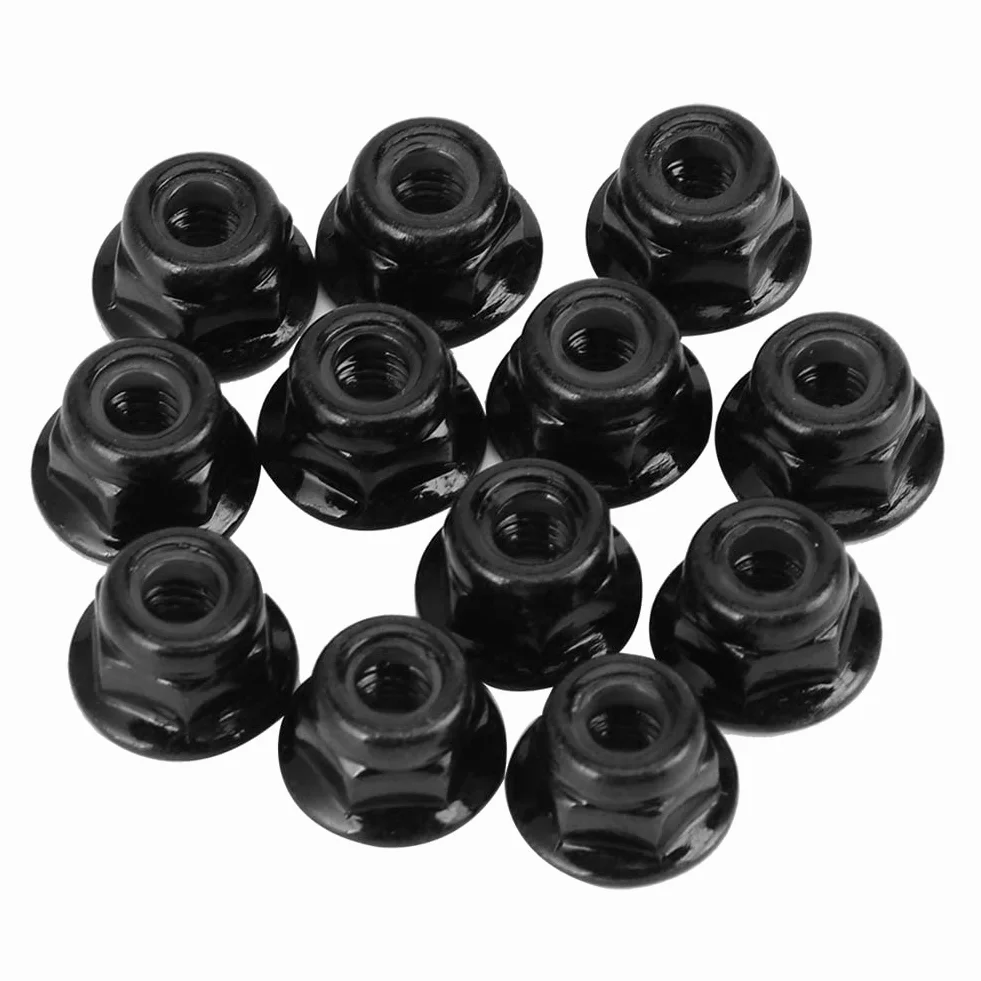 Antypoślizgowa nakrętka zabezpieczająca koła 4mm Axial Traxxas SCX10 1/10 RC Model samochodu 12 sztuk czarny