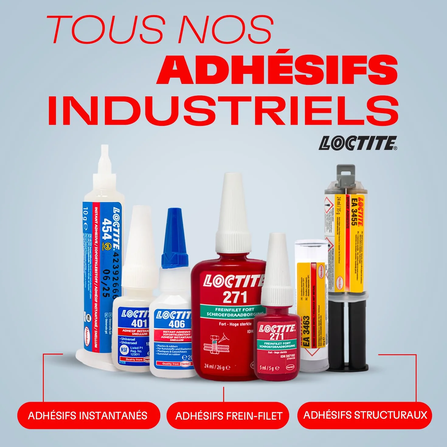 Loctite 271 Threadlocker High Strength (czerwony) 24 ml