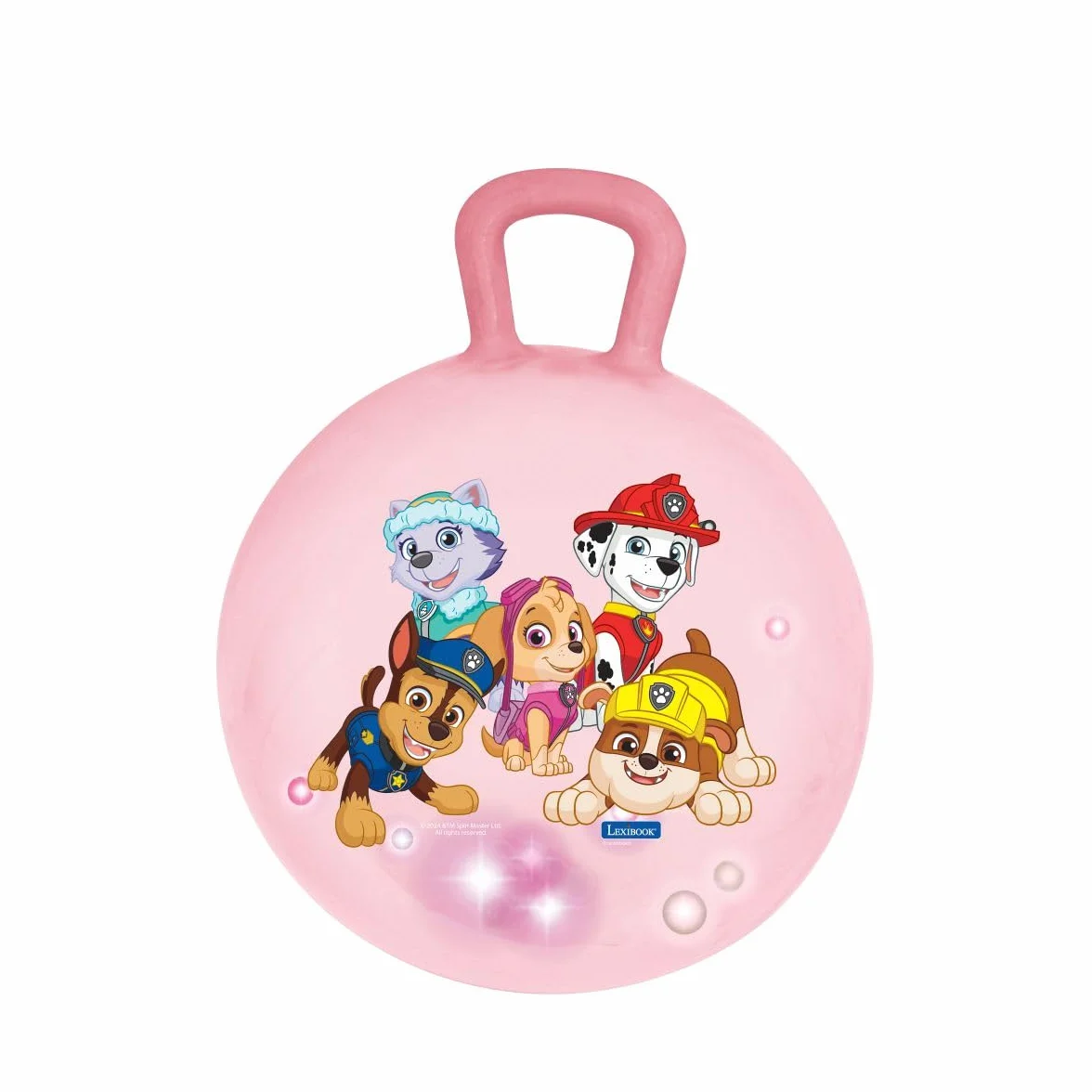 Lexibook BG040PAG Paw Patrol, Nadmuchiwana Piłka Lejowa, Ręczna Pompa w Zestawie, Bezpieczne i Trwałe Tworzywa Sztuczne, Różowa