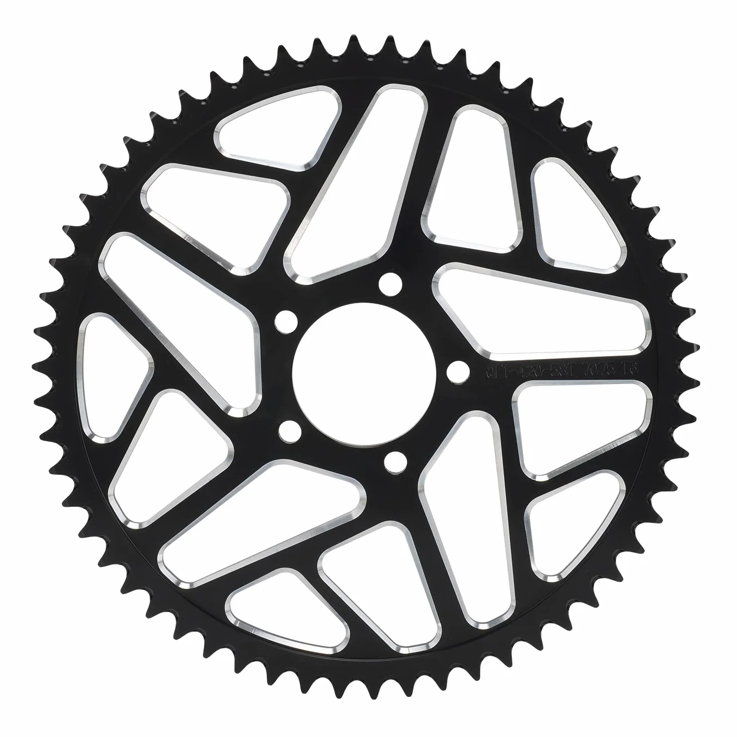JFG RACING Zębatka motocyklowa 58 zębów do Sur-Ron S/X Light Bee X160/X260 Talaria Sting-Black