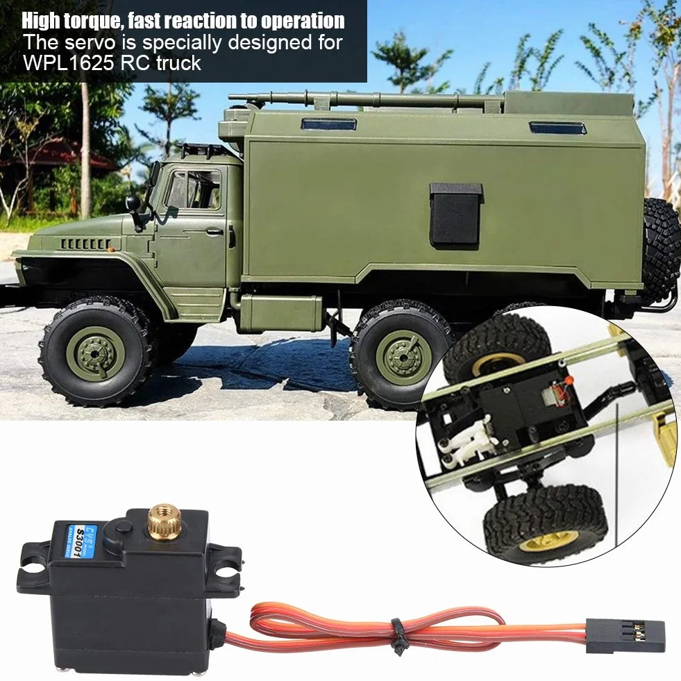 Dilwe RC Car Servo, wodoodporny 17g metalowy cyfrowy serwomechanizm do WPL1625 zdalnie sterowana ciężarówka Akcesoria do części samochodowych