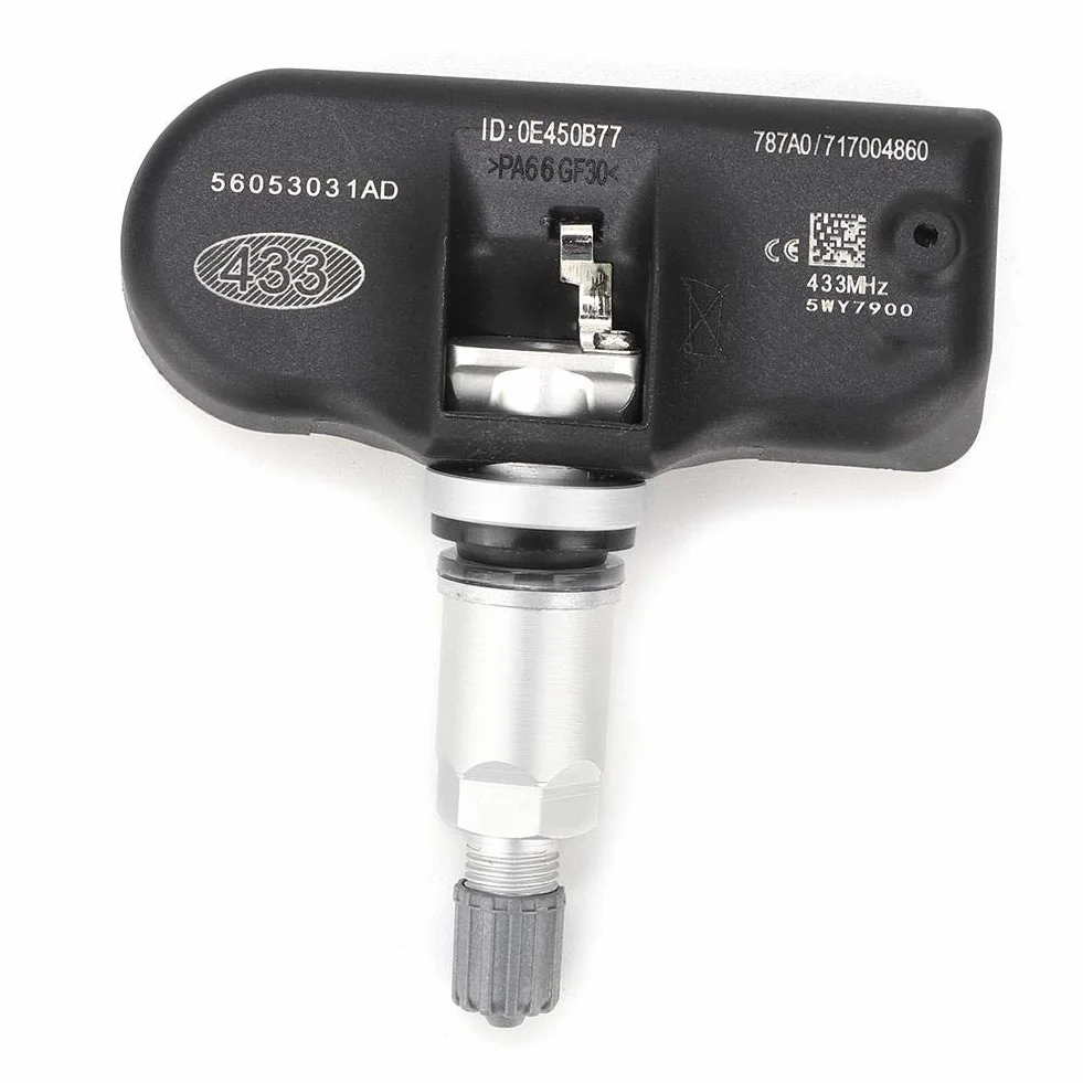 Czujnik TPMS, Fydun 4 Szt. Wymiana Czujnika Ciśnienia w Oponach 56053031AD System Monitorowania Ciśnienia Opon dla Sebringa dla Jounrey dla Kompasu