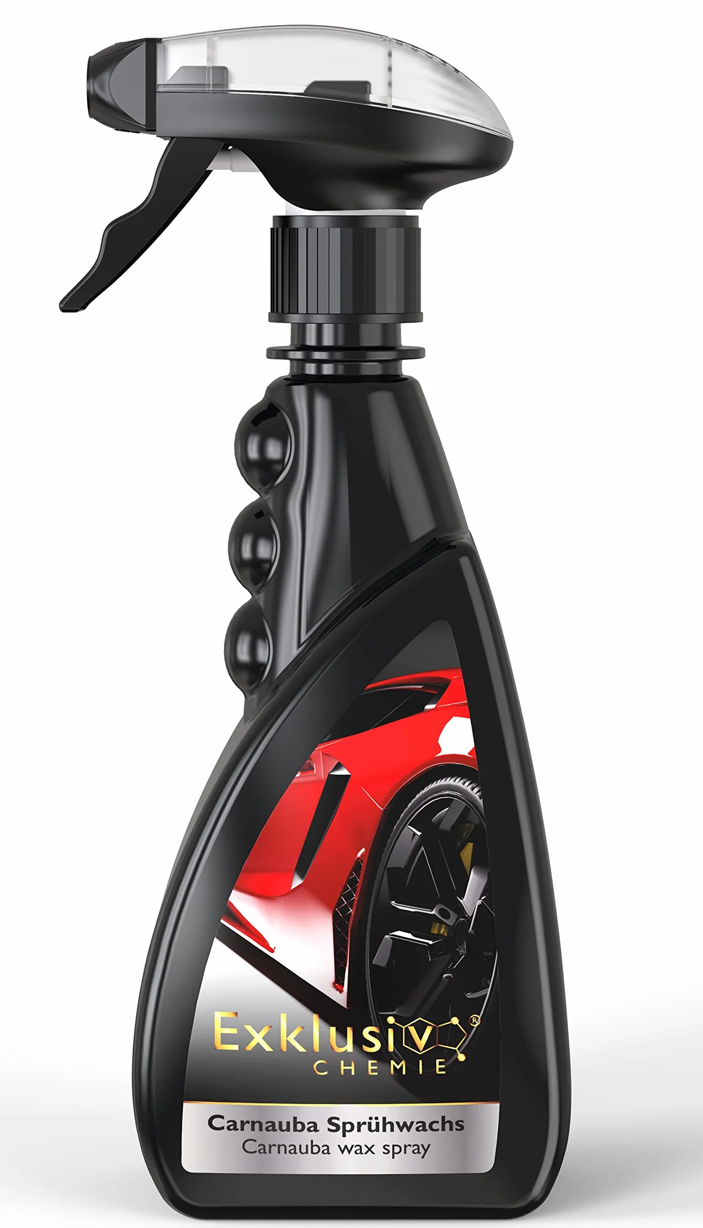 Exklusiv Chemie® Carnauba Wosk w sprayu, wosk w sprayu do samochodu, lakier samochodowy do połysku i ochrony, lakier na wysoki połysk, wosk samochodowy, uszczelka ceramiczna, 500 ml