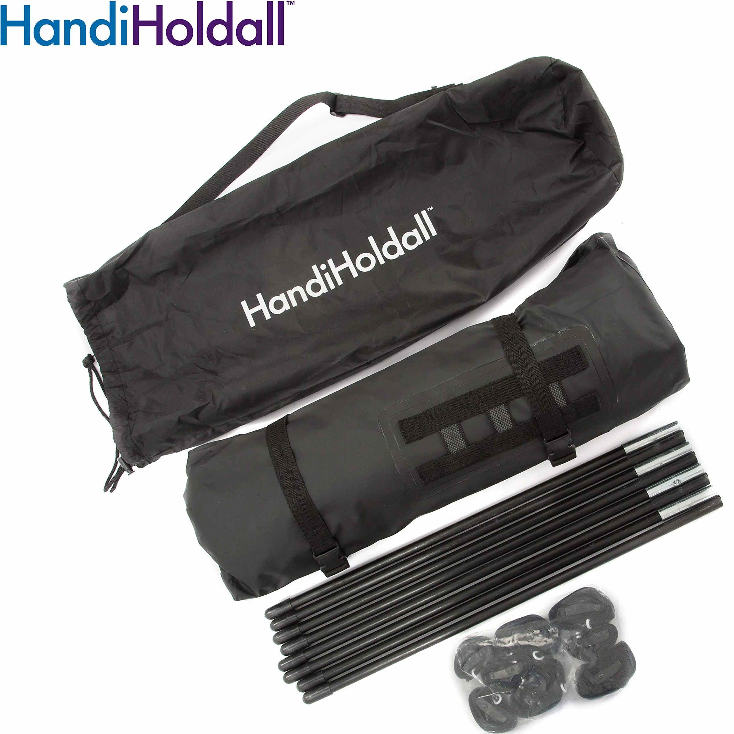 HandiWorld HandiHoldall Extra Large 400 Litres Waterproof Foldable Roof Bag Black