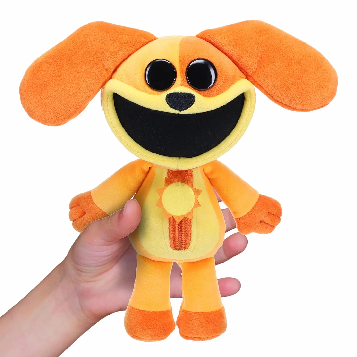 Poppy Playtime Plusz kolekcjonerski - seria 3 - Dogday, pomarańczowy/wieczorny czerwony ze wzorem zygzakowatym (Sunset Chevron)