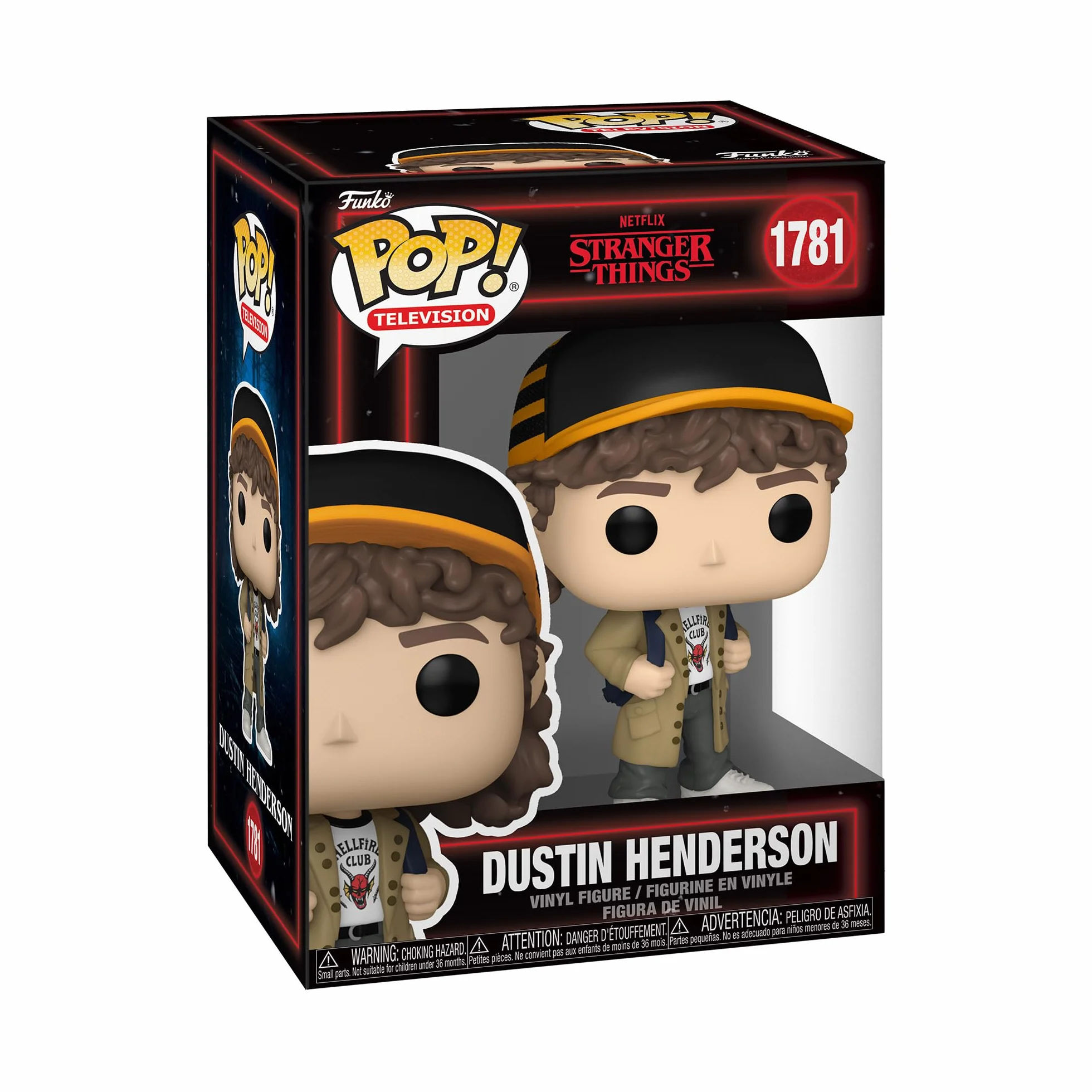 Funko POP! TV: Stranger Things Season 5 - Dustin Henderson - kolekcjonerska figurka winylowa - pomysł na prezent - oficjalny towar - zabawki dla dzieci i dorosłych