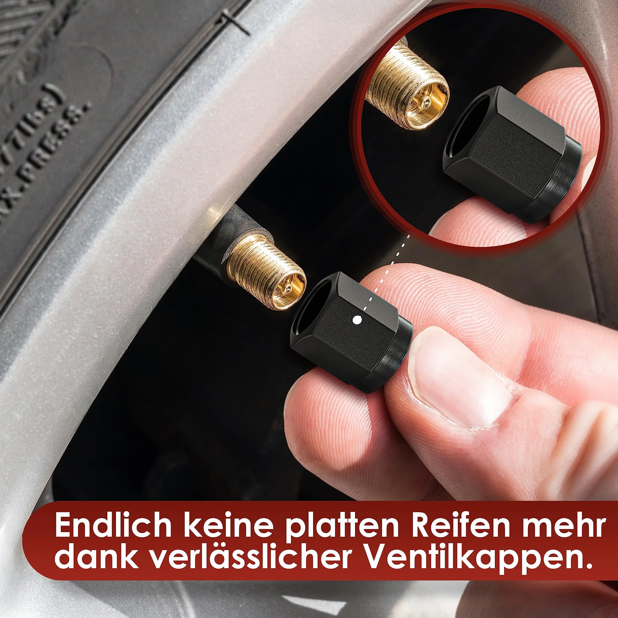 WEIDEBACH® Sześciokątne Zaślepki Zaworów Opakowanie 10 Sztuk Antypoślizgowe