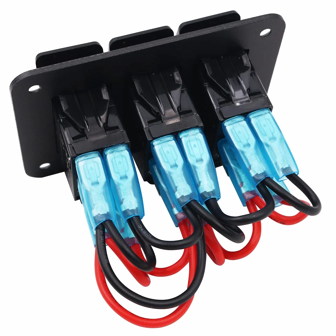 Aluminiowy panel sterowania 12 v/24v 3 pozycje ON/OFF Przełącz przełącznik wodoodporny panel przełącznika Rocker z czerwonym światłem LED do przyczep kempingowych przyczep kempingowych