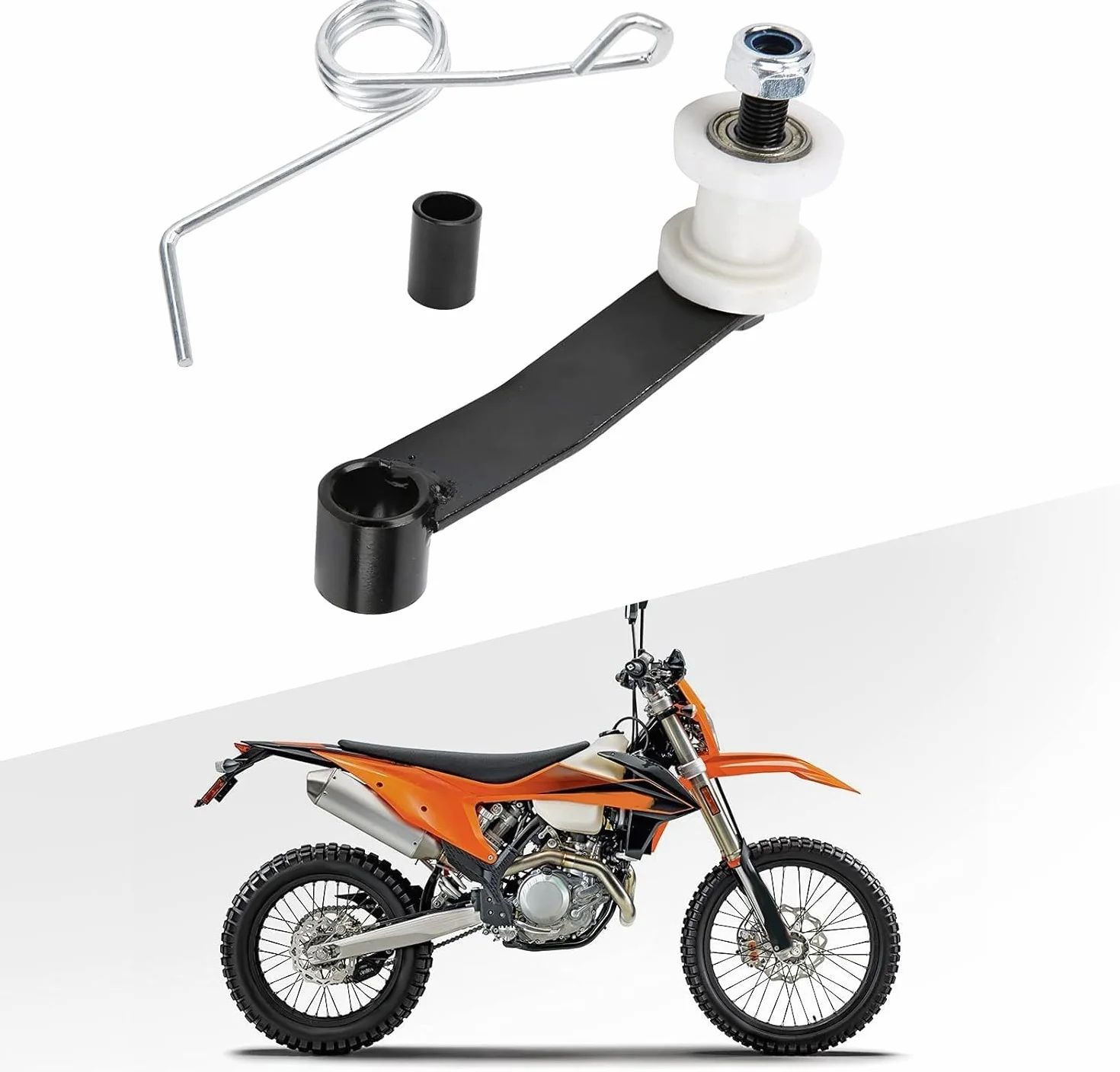 Aramox Napinacz Rolkowy Łańcucha ze Sprężyną do ATV Gokart 420 428 530