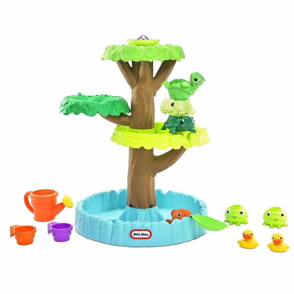 little tikes 651342M Magic Flower stół wodny – zestaw do zabawy dla dzieci – bezpieczny i przenośny – wspiera kreatywną zabawę