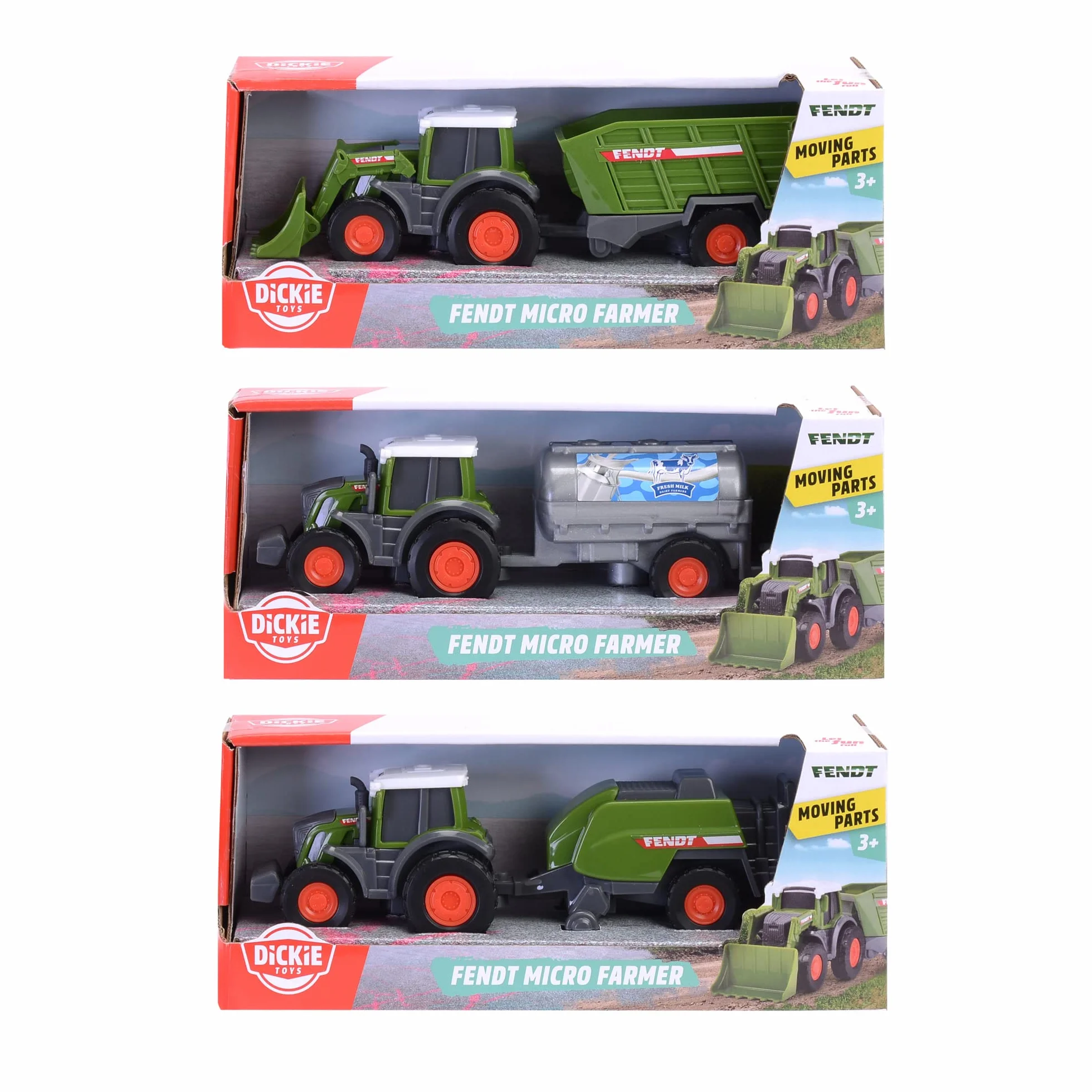 Dickie 203732002 FARM pojazdy rolnicze 3 rodzaje, wysyłka losowa 18 cm