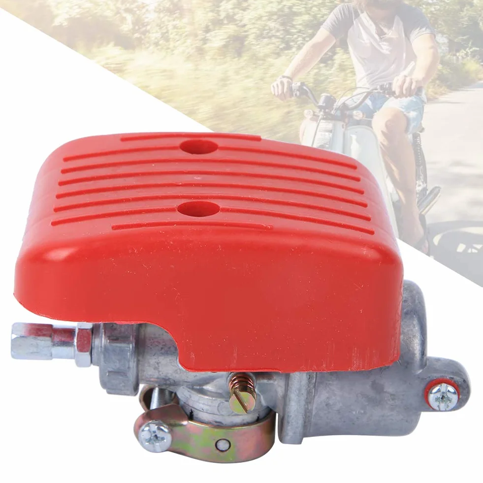 Gaźnik silnika rowerowego 49 cm³ 60 cm³ 66 cm³ 80 cm³ czerwony