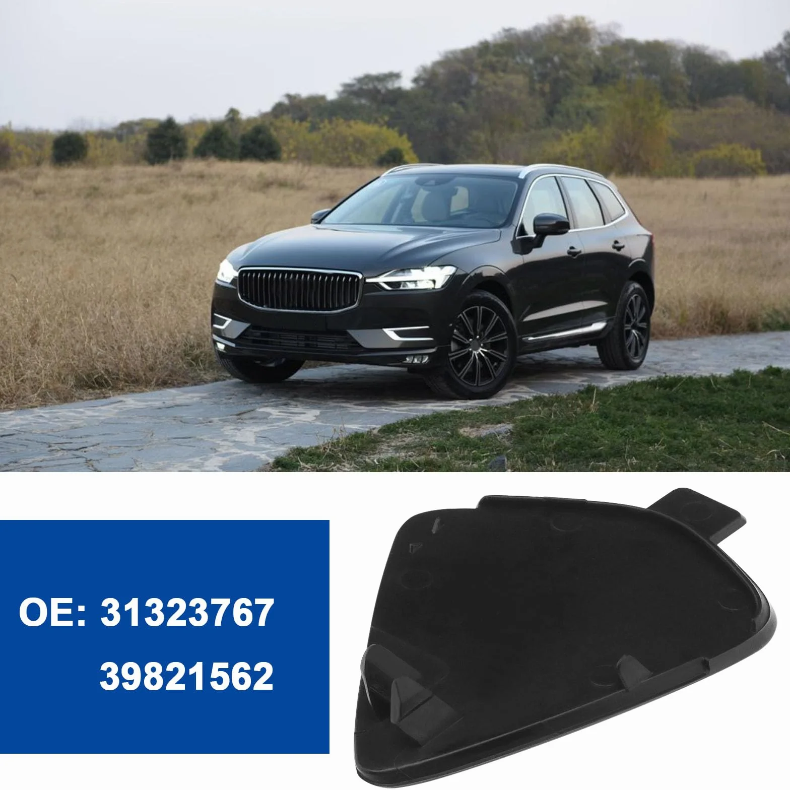 Osłona przedniego haka holowniczego do Volvo XC60 2014-2017 plastik