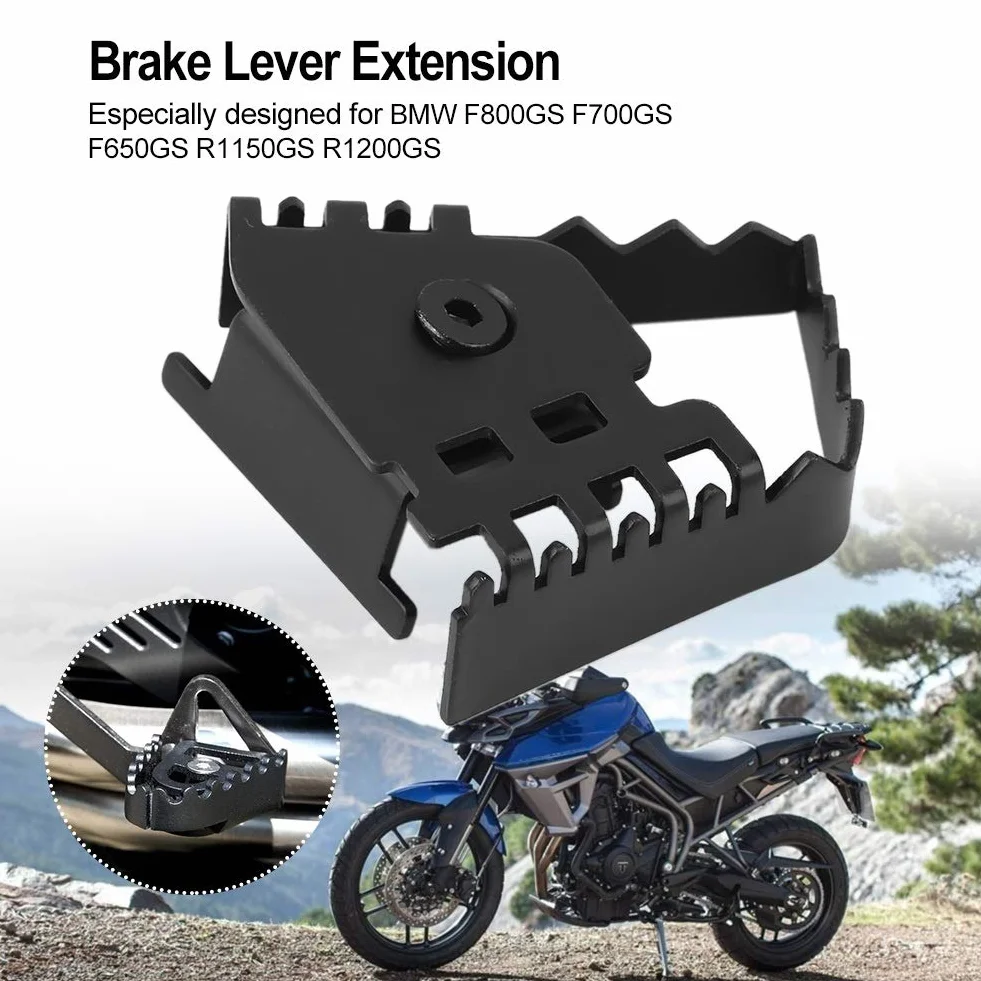 Dźwignia hamulca tylnego przedłużenie do BMW F800GS F700GS F650GS R1150GS R1200GS Czarny