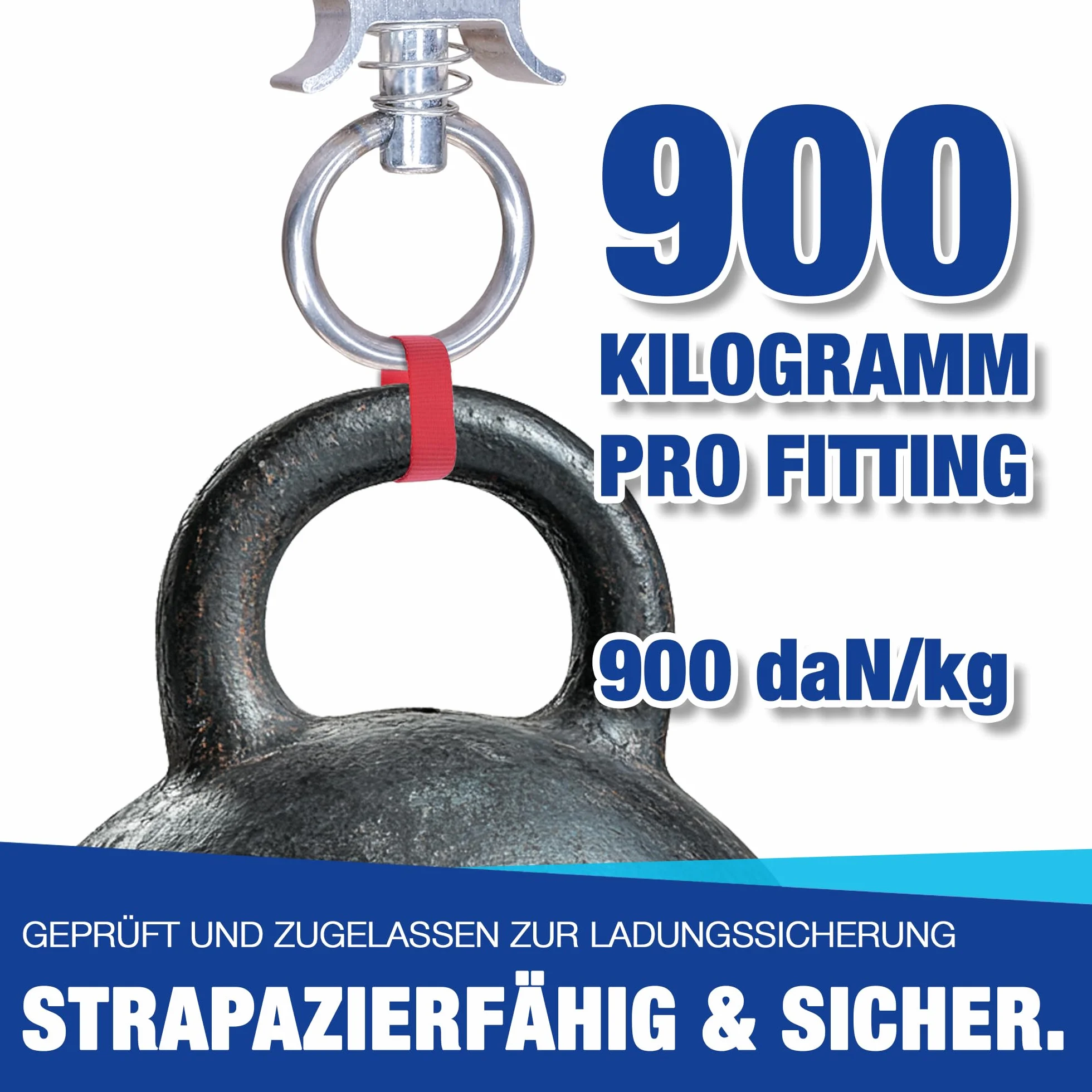 Złączka lotnicza z uchwytem mocującym 1000 daN 10 sztuk do zabezpieczania ładunku
