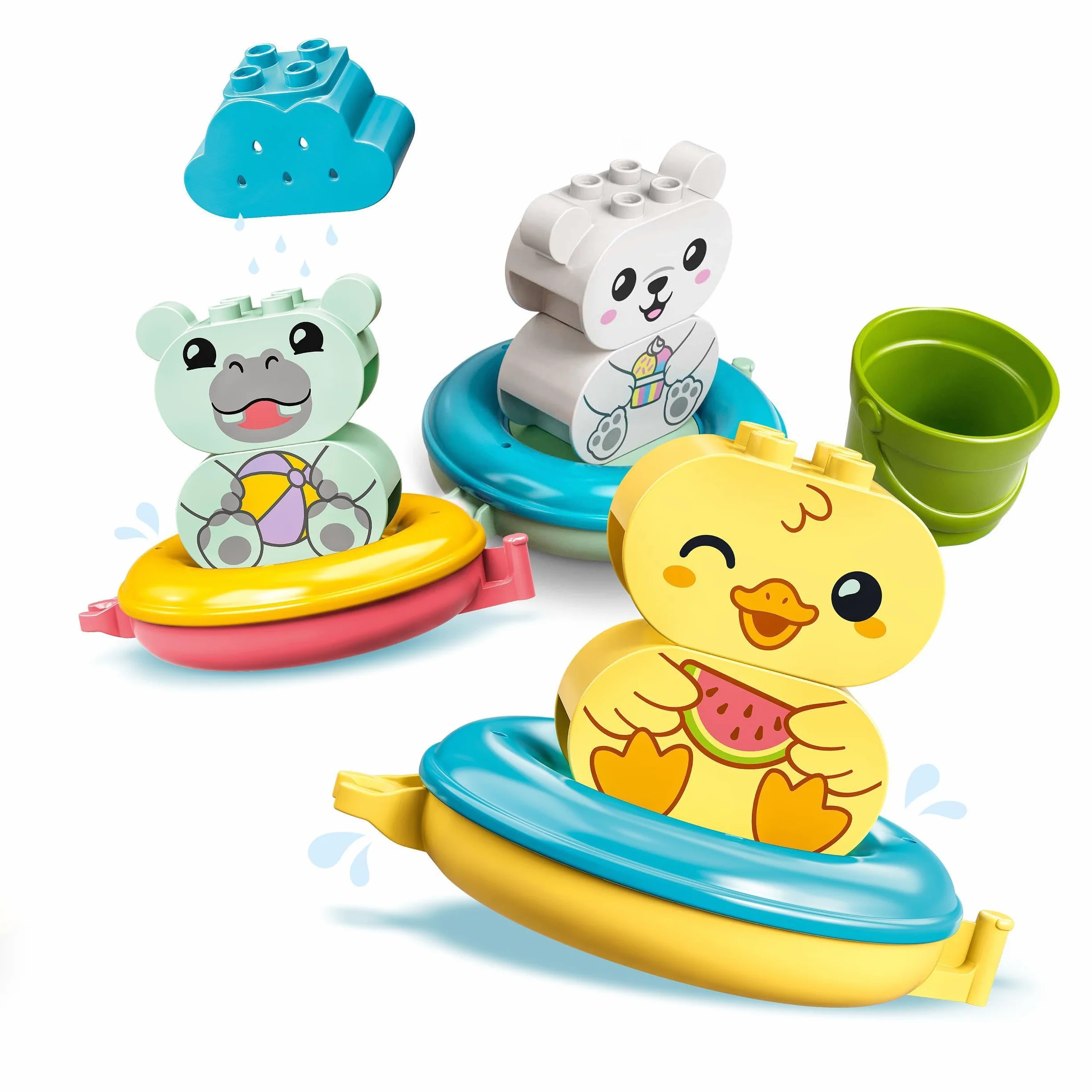 LEGO® DUPLO® 10965 Moja pierwsza zabawa w kąpieli: pływający pociąg ze zwierzątkami (14 elementów)