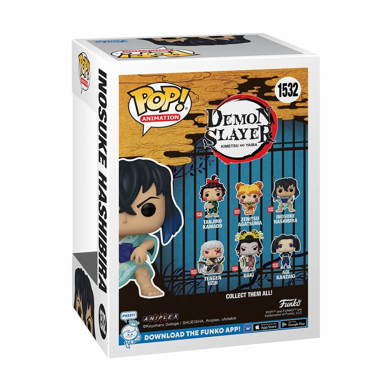 Funko POP! Animation: Demon Slayer - Inosuke Hashibira - (Kimono) - Winylowa figurka kolekcjonerska - Pomysł na prezent - Oficjalny towar - Zabawki dla dzieci i dorosłych - Fani anime