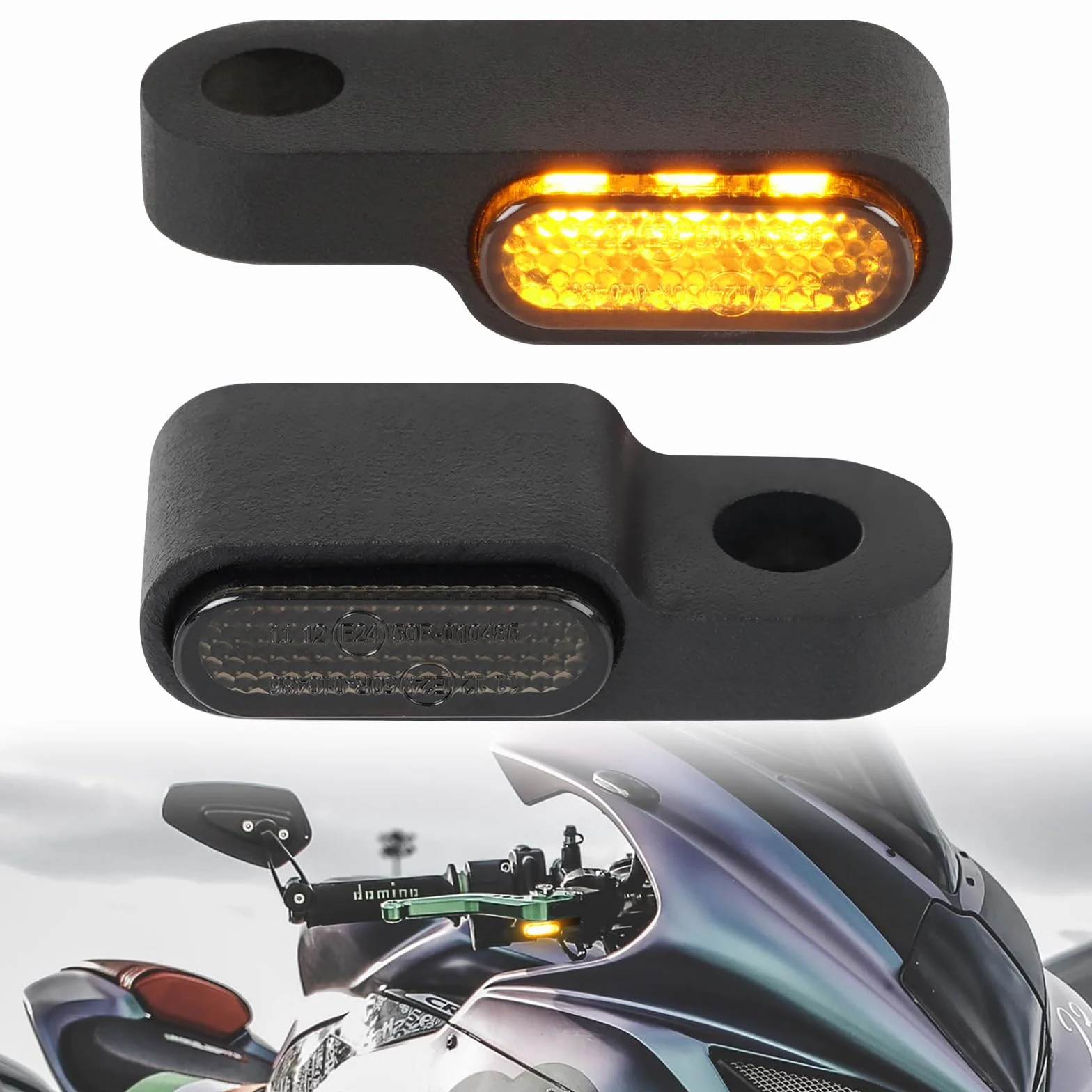 Evermotor Mini kierunkowskaz LED 12V IP67 E24 2 sztuki