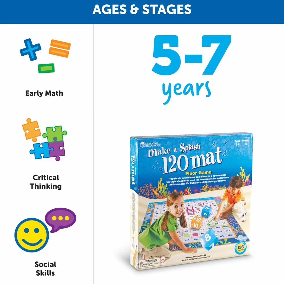 Learning Resources LER1772 Make a Splash mata podłogowa 120,