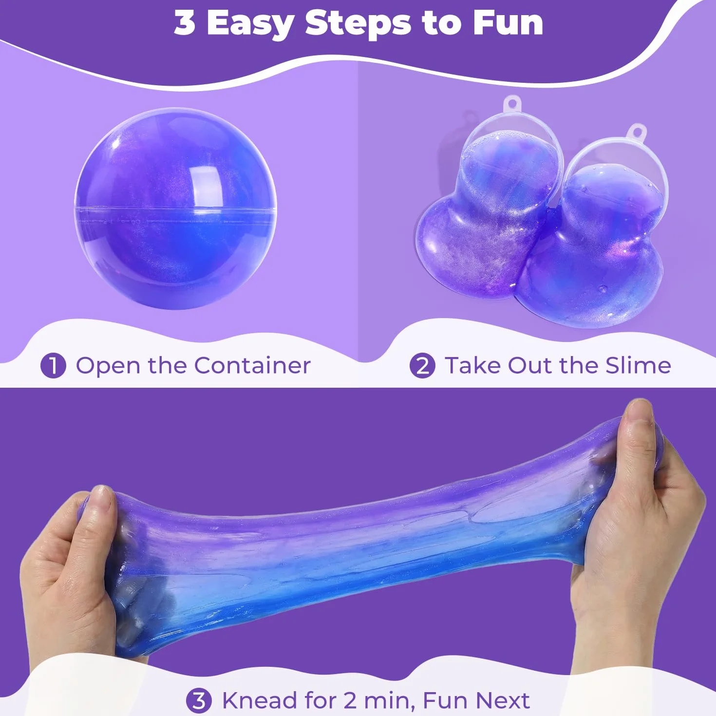 Theefun Slime Party Favors, zestaw 24 sztuk galaktyk Slime Ball Party Favors – rozciągliwy, nie kleje się, redukuje stres i jest bezpieczny dla dziewcząt i chłopców, idealne na imprezę, do klasy